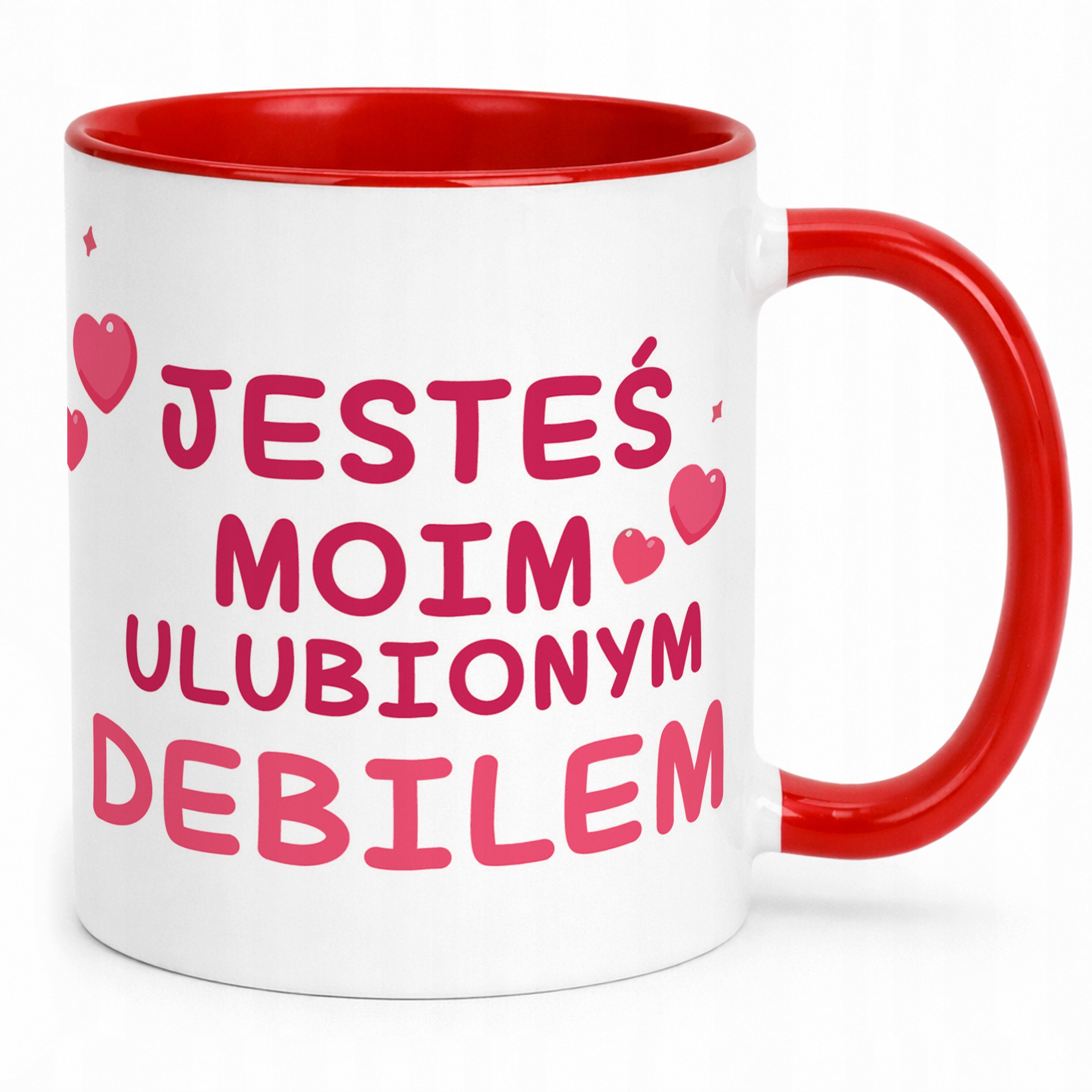 Kubek Czerwony Walentynki Miłość Prezent Upominek Dla Drugiej Połowy