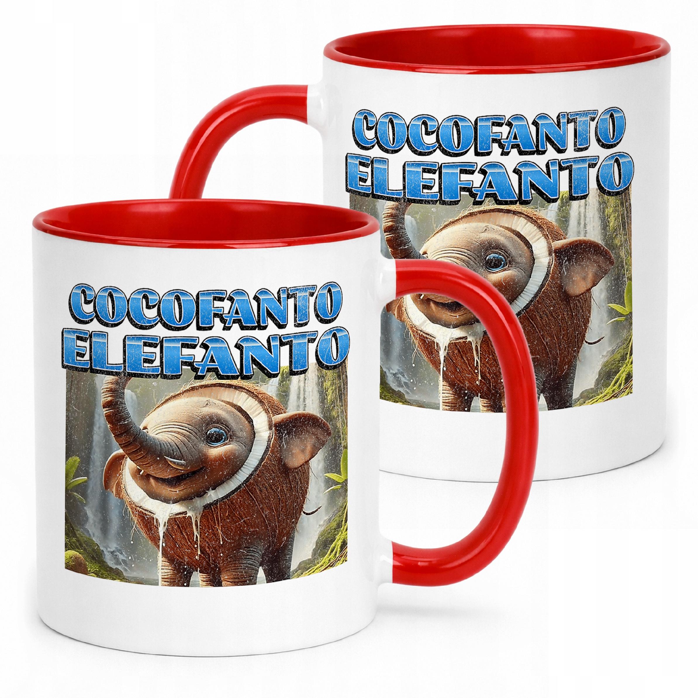 Kubek ceramiczny Cocofanto Elefanto viral tiktok brainrot mem