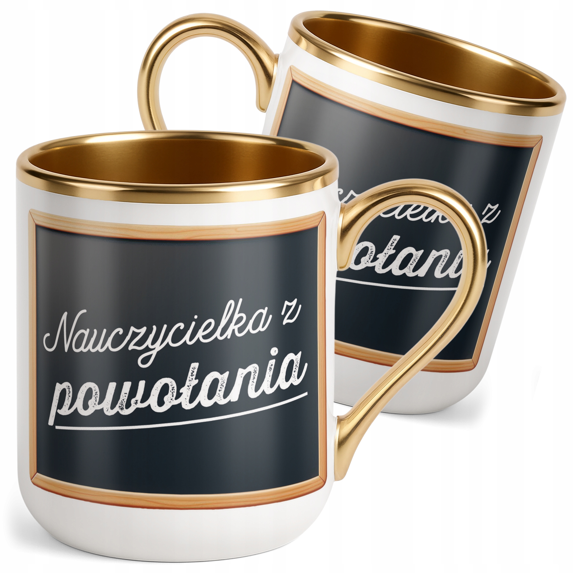 Kubek Premium Złoty Dzień Nauczyciela Dla Nauczycielki Prezent