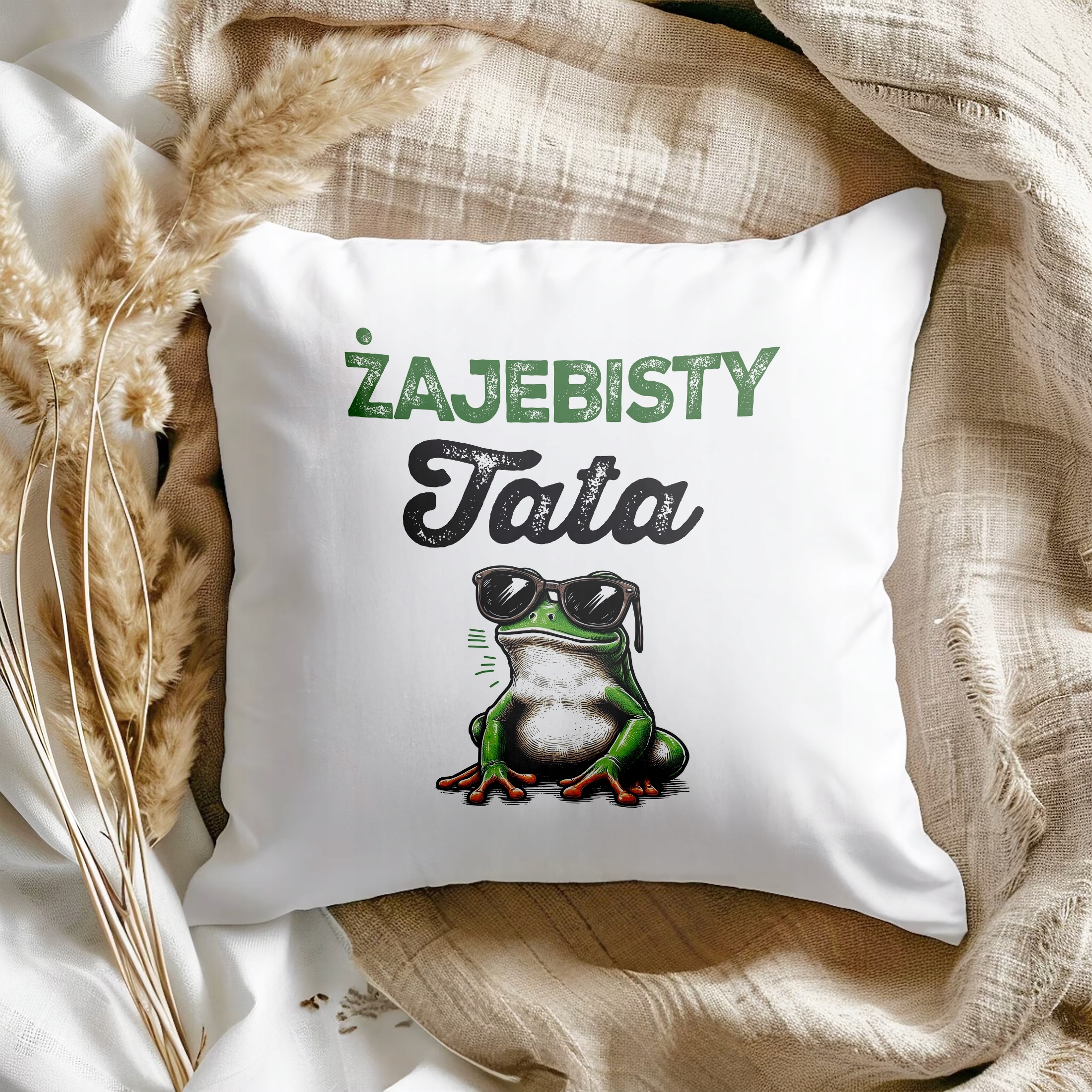 Poduszka 38x38cm Dzień Ojca Dla Taty Żajebsity Tata Prezent