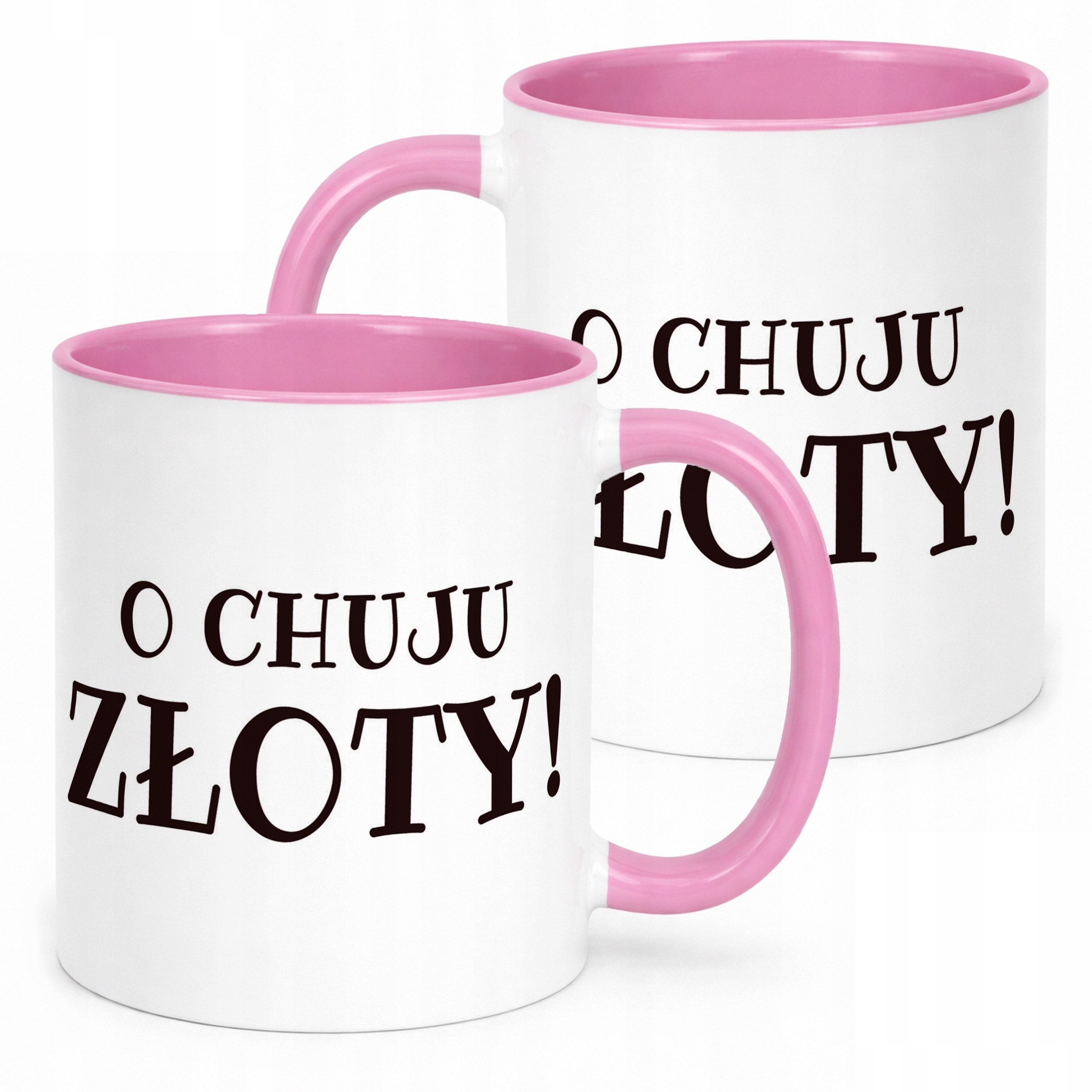 Kubek Różowy O Ch*ju Złoty Śmieszny Zabawny Prezent