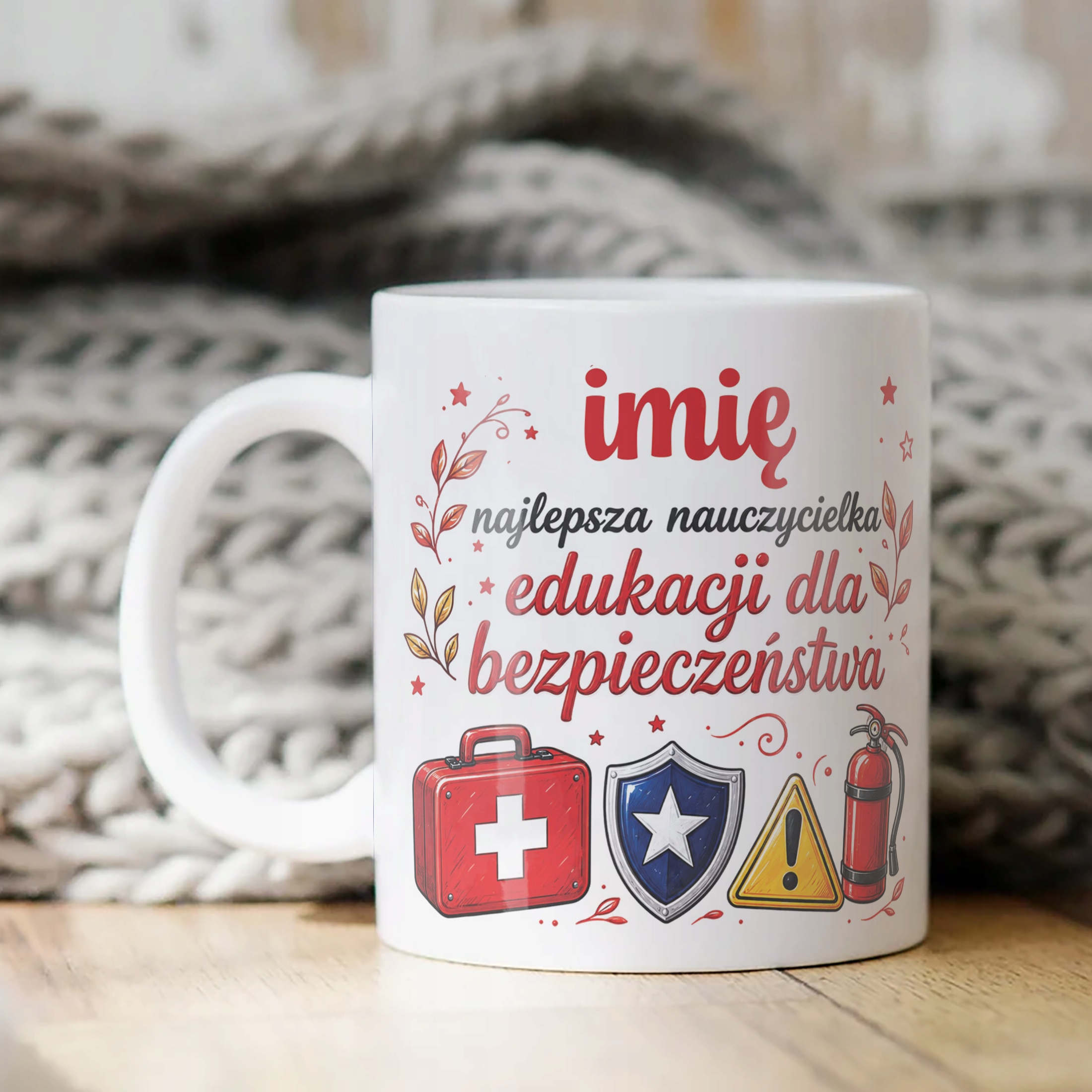 Kubek z Imieniem Dzień Nauczyciela Zakończenie Roku EDB Prezent