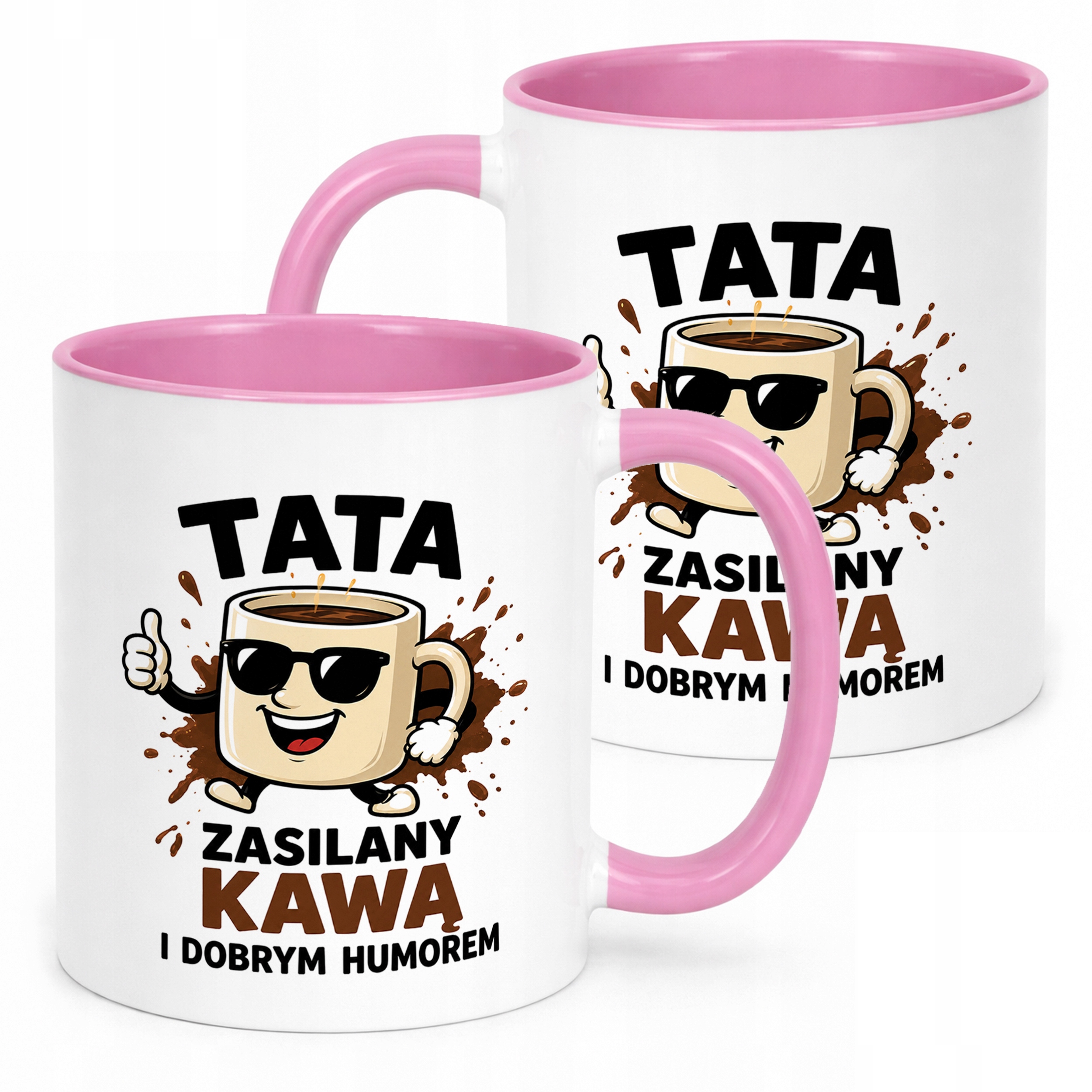 Kubek Różowy Dzień Ojca prezent dla taty upominek dla taty