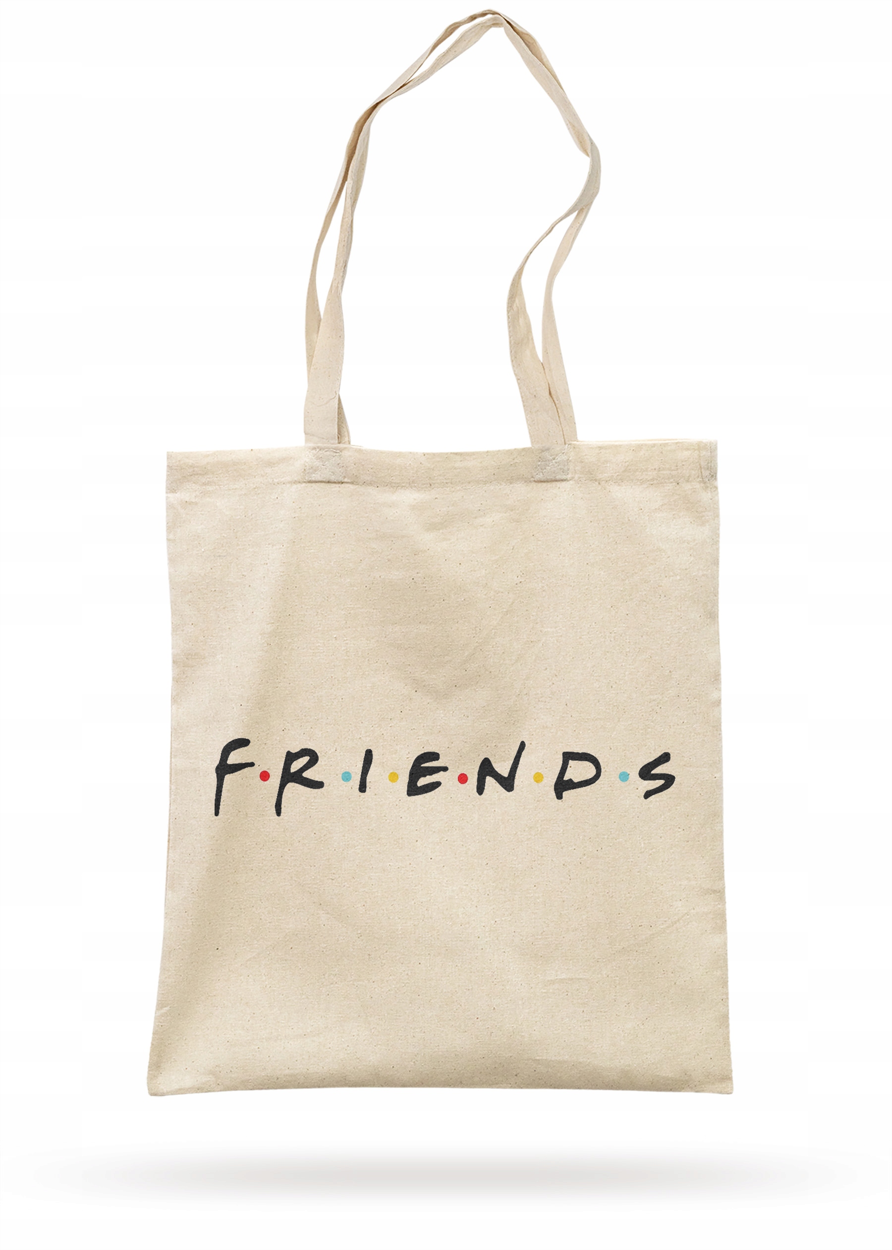 Torba bawełniana z dnem na zakupy 42x38x10 Friends Przyjaciele Dla Fanów