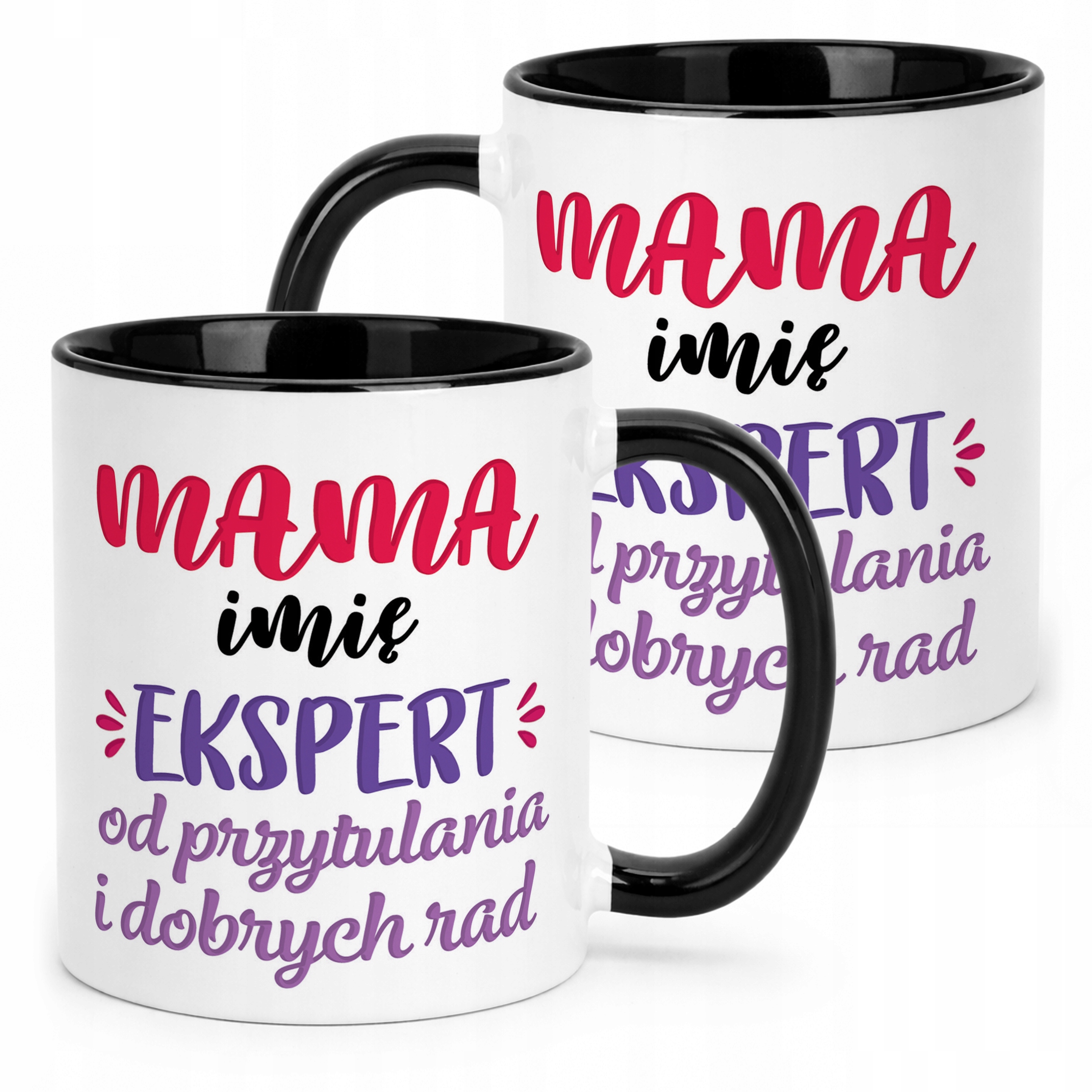 Kubek Czarny Personalizowany Dzień Matki Dla Mamy Prezent Upominek