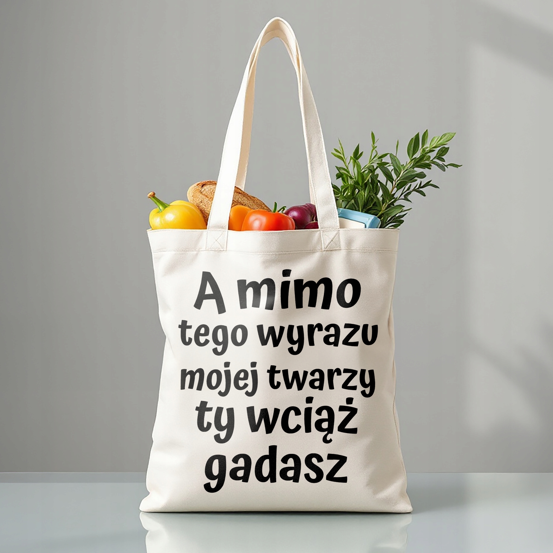 Torba bawełniana premium A Mimo Tego Wyrazu Mojej Twarzy