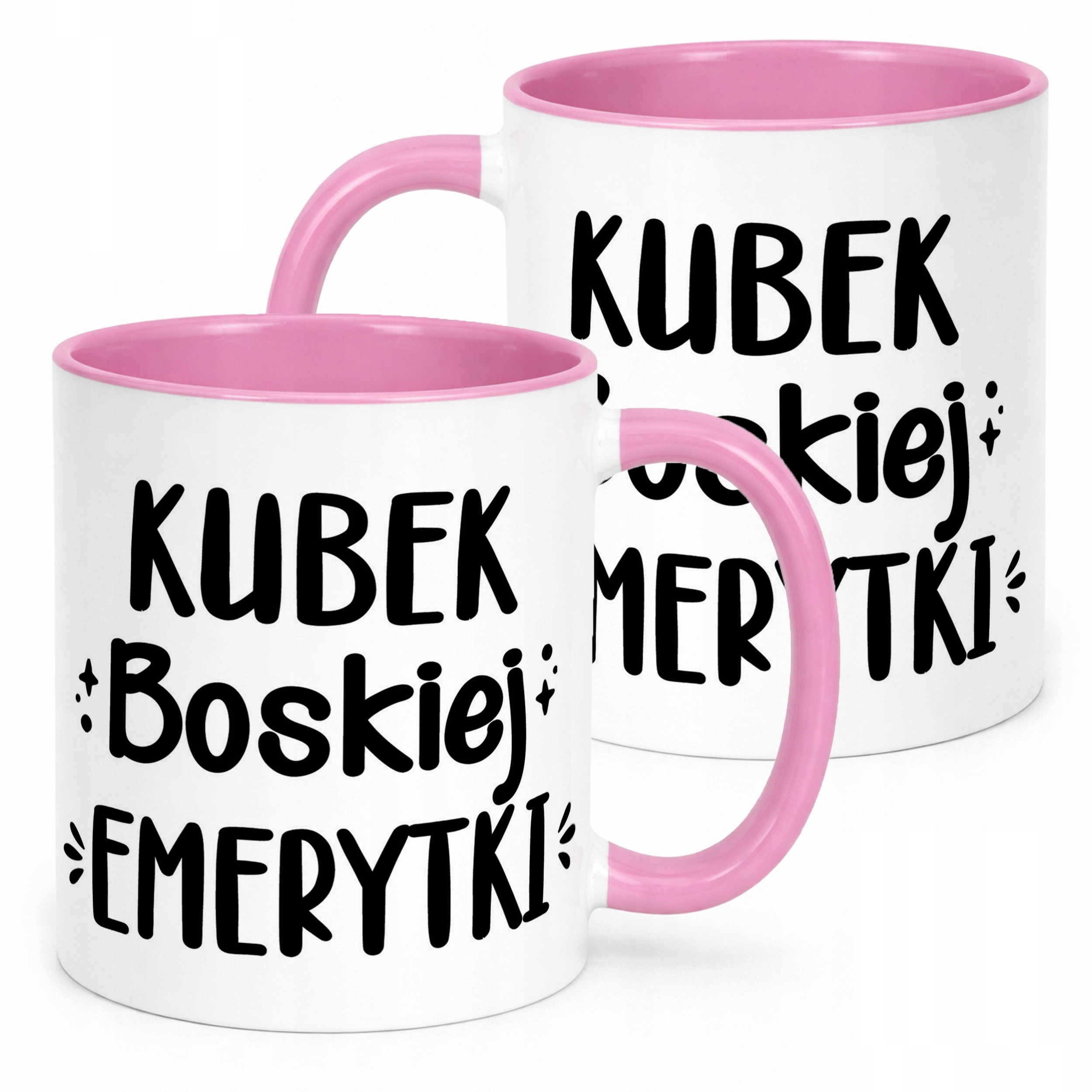 Kubek Różowy z okazji Emerytury Dla Emerytki Prezent Upominek