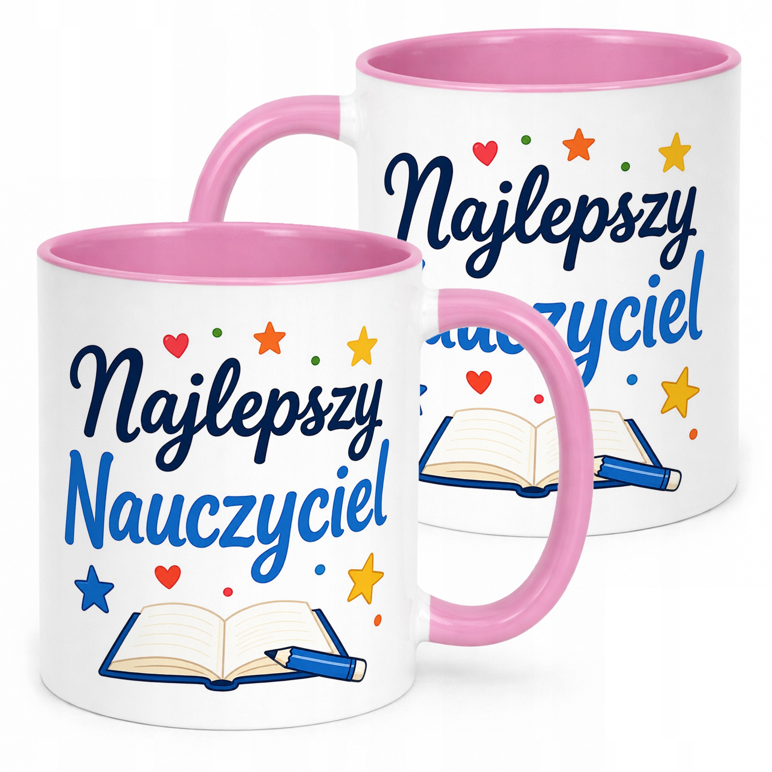 Kubek Różowy Dzień Nauczyciela Dla Nauczyciela Prezent Upominek