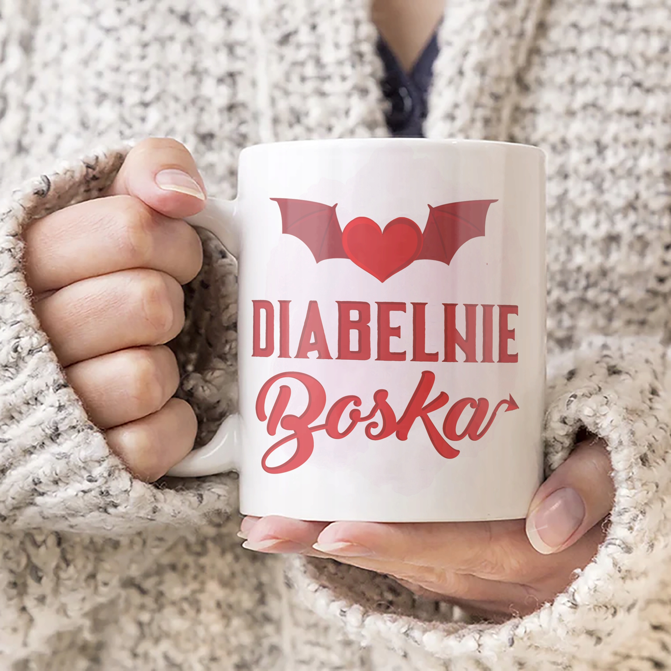 Zestaw Kubek + Torba Dzień Kobiet Prezent Upominek Diabelnie Boska