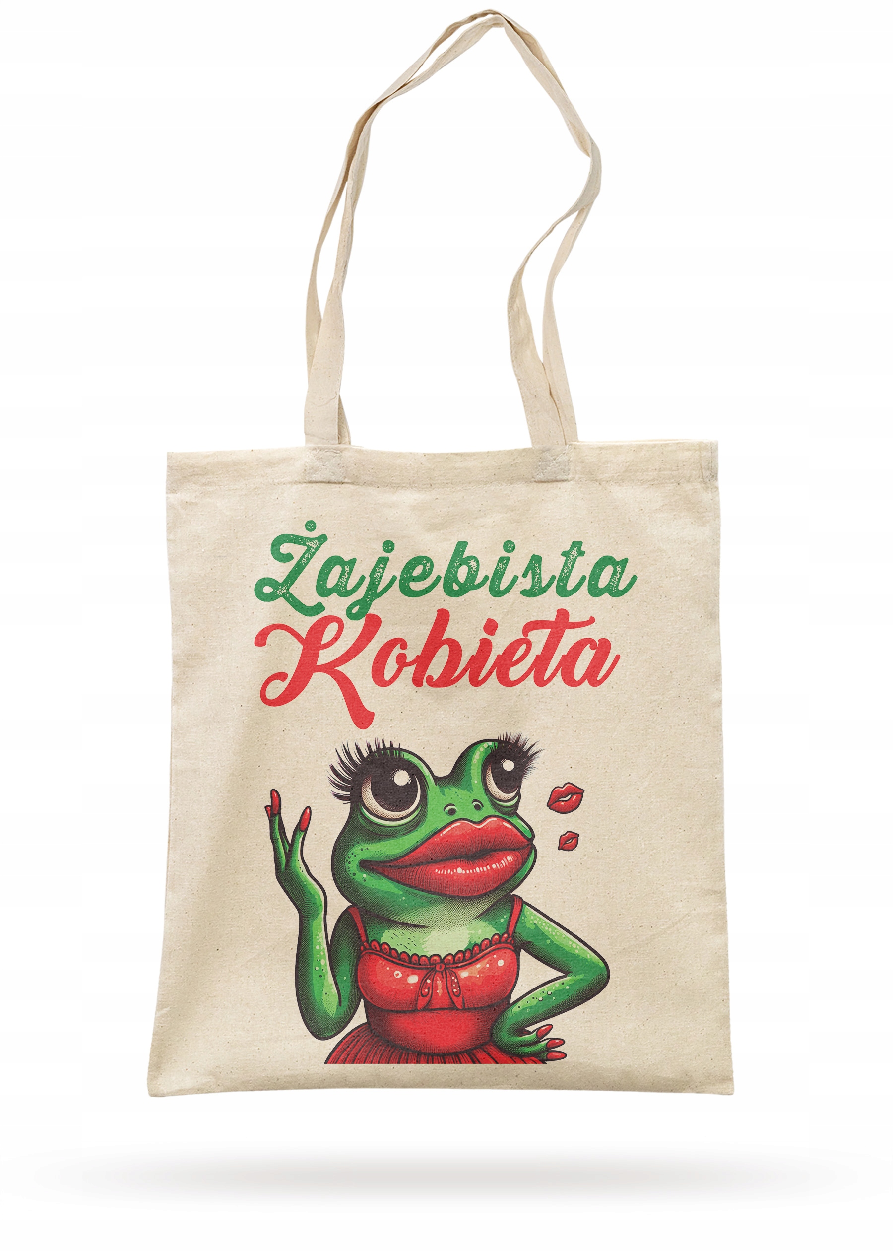 Torba bawełniana z dnem na zakupy Żajebista Kobieta Z okazji Dnia Kobiet
