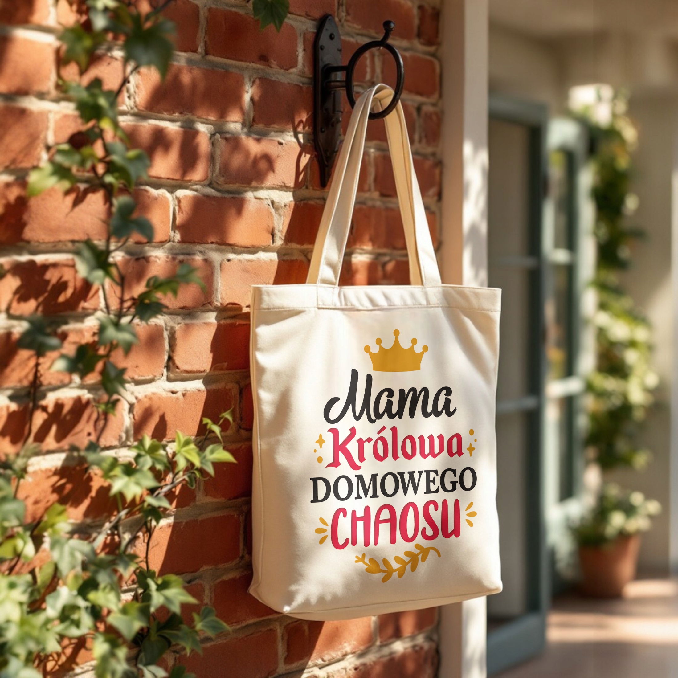 Torba bawełniana premium na zakupy Dzień Matki Prezent Królowa Chaosu