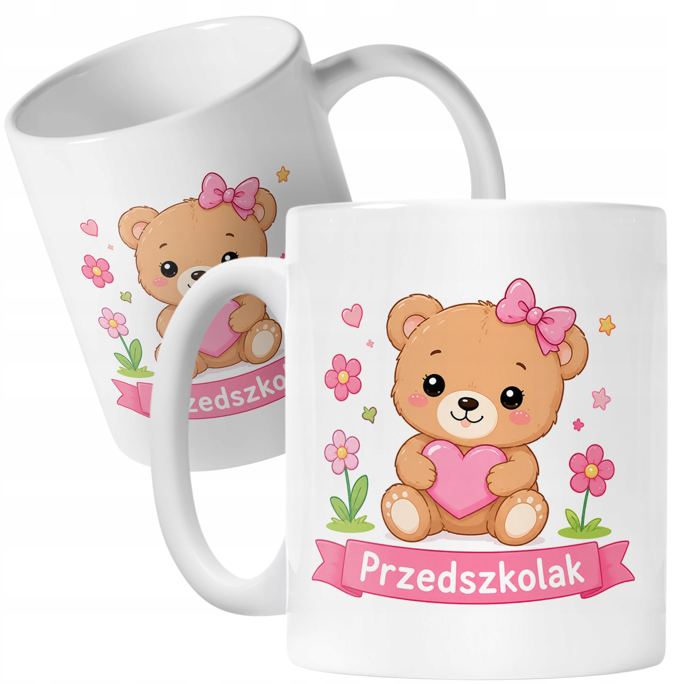 Biały Kubek z nadrukiem Przedszkolak Szkoła Dla Dzieci Prezent