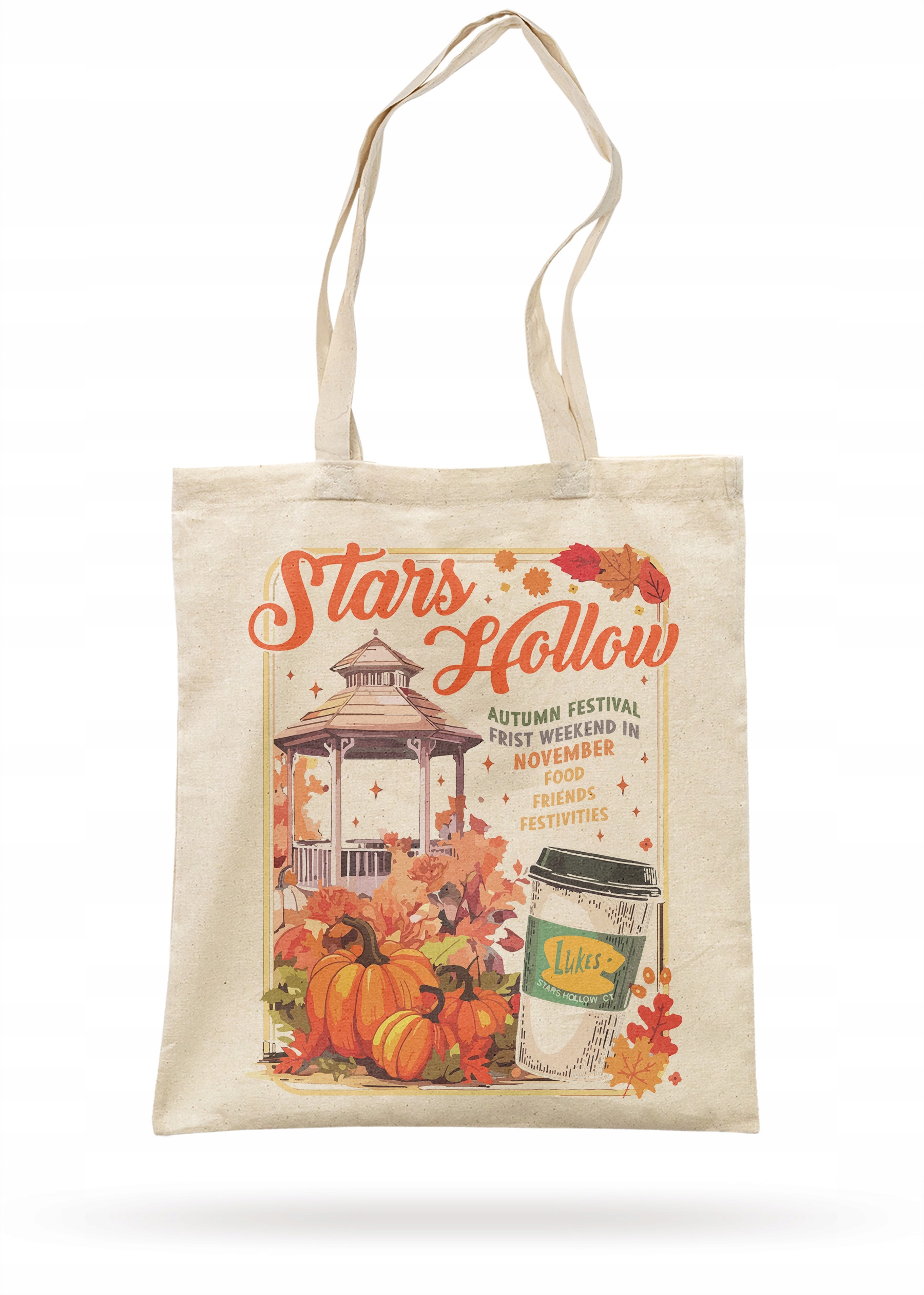 Torba bawełniana z dnem Gilmore Girls Stars Hollow Dla Fanów Serialu