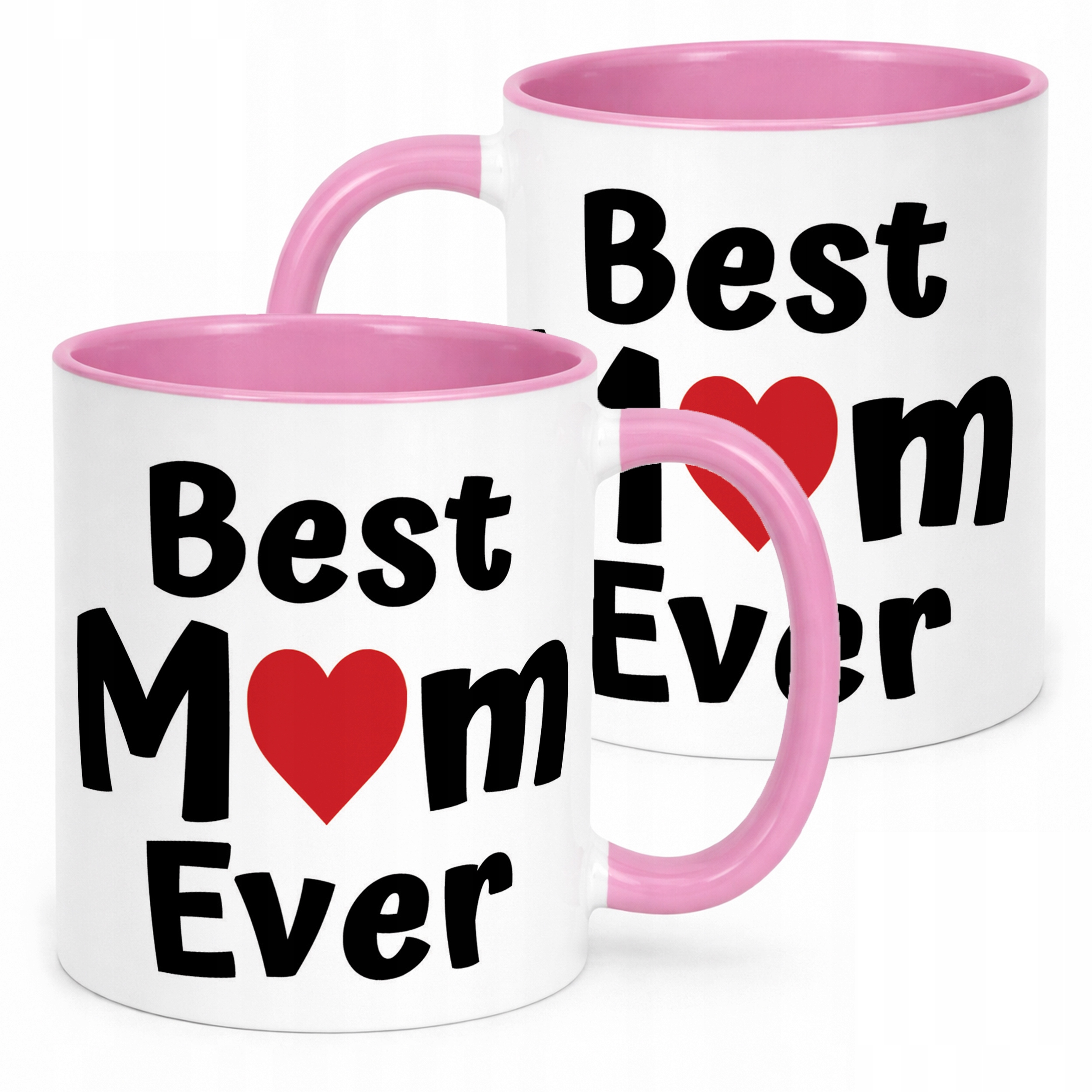 Kubek Różowy Dzień Matki Best Mom Ever Prezent Dla Mamy