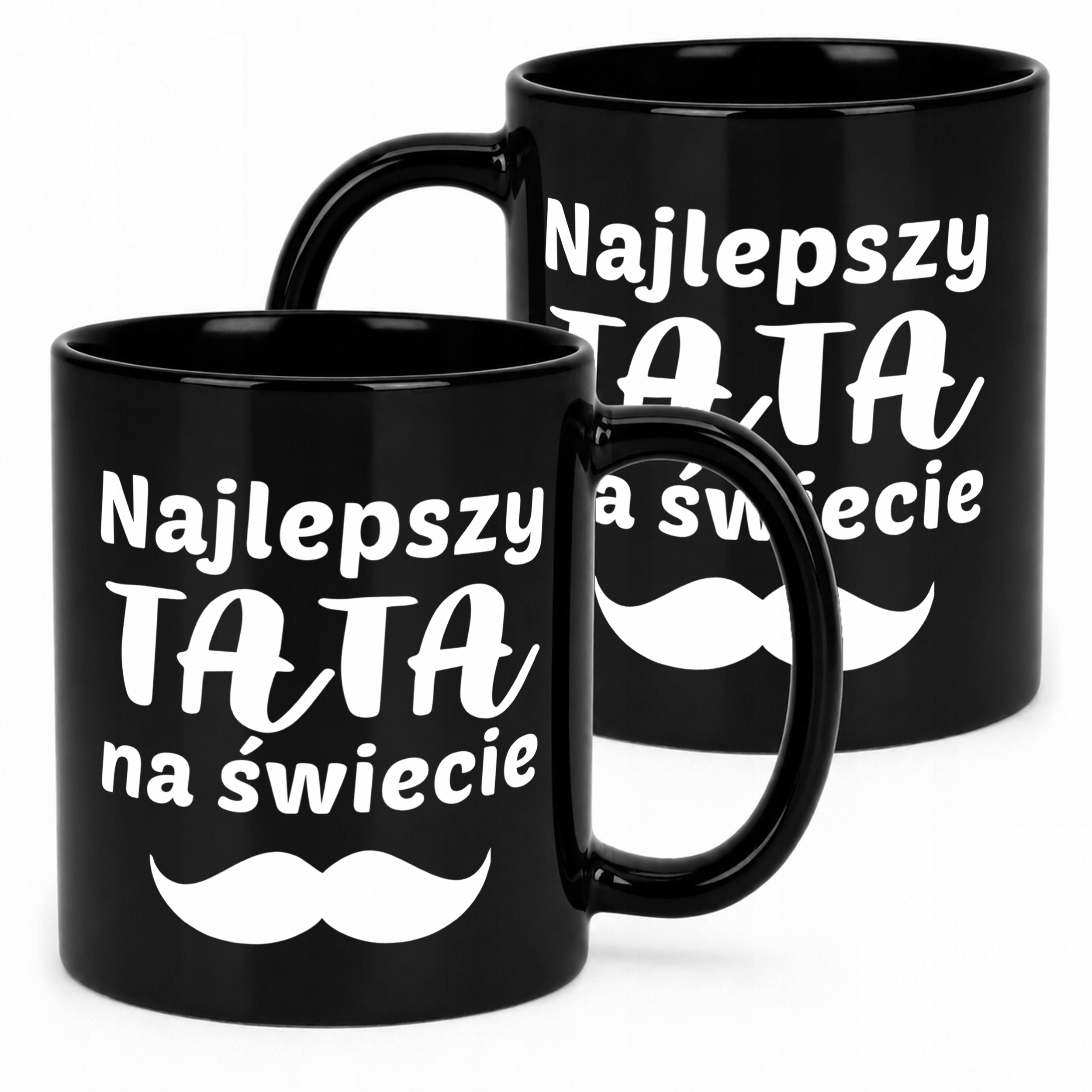 Kubek czarny prezent dla tatusia na Dzień Ojca miły upominek dla taty