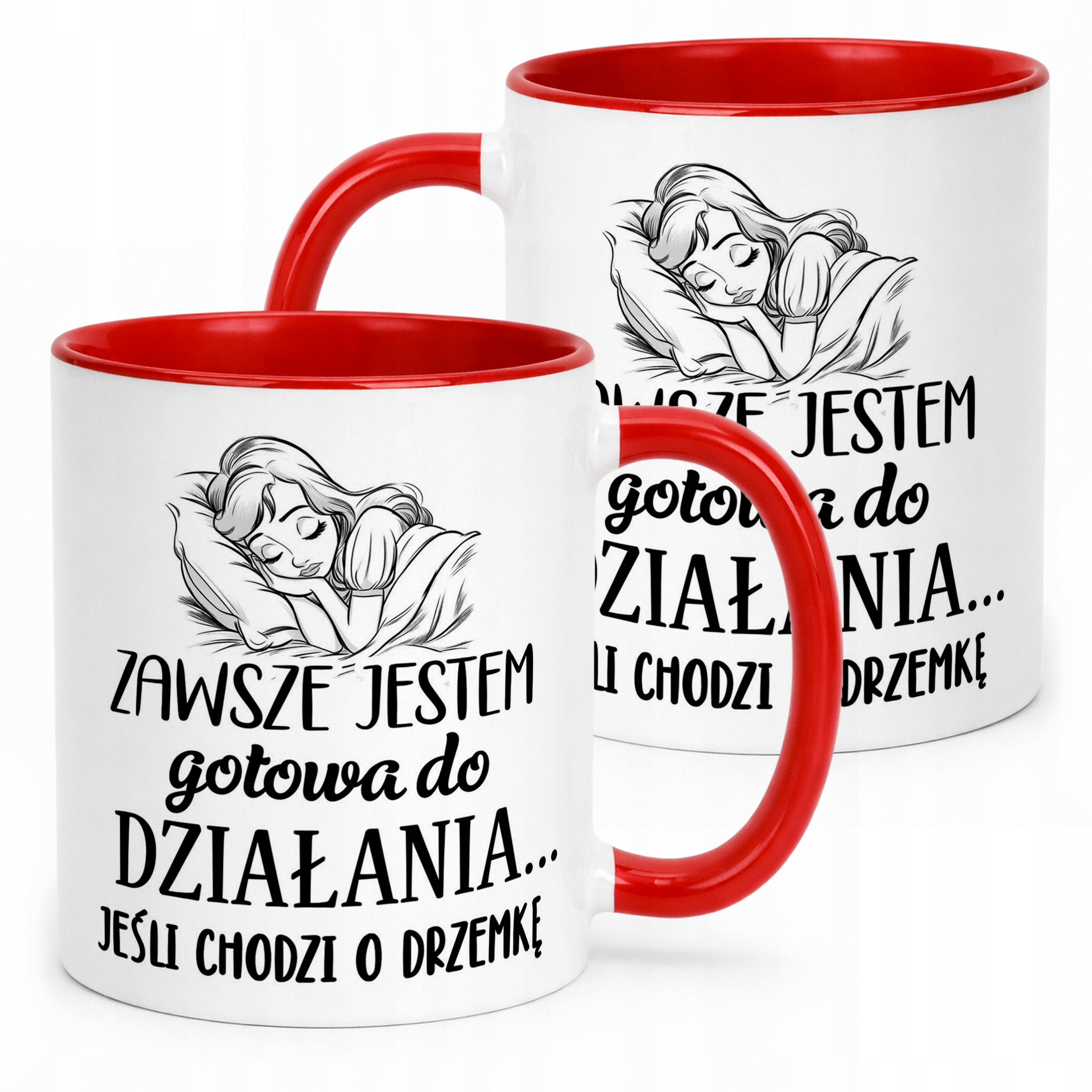 Kubek Czerwony Dzień Kobiet Dla Kobiety Dziewczyny Prezent Upominek