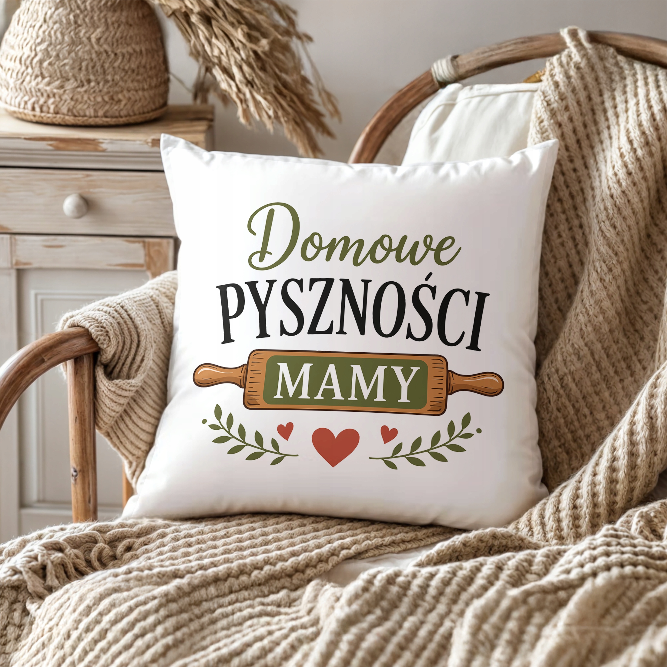 Poduszka 38x38cm dla mamy prezent na Dzień Matki upominek dla mamusi