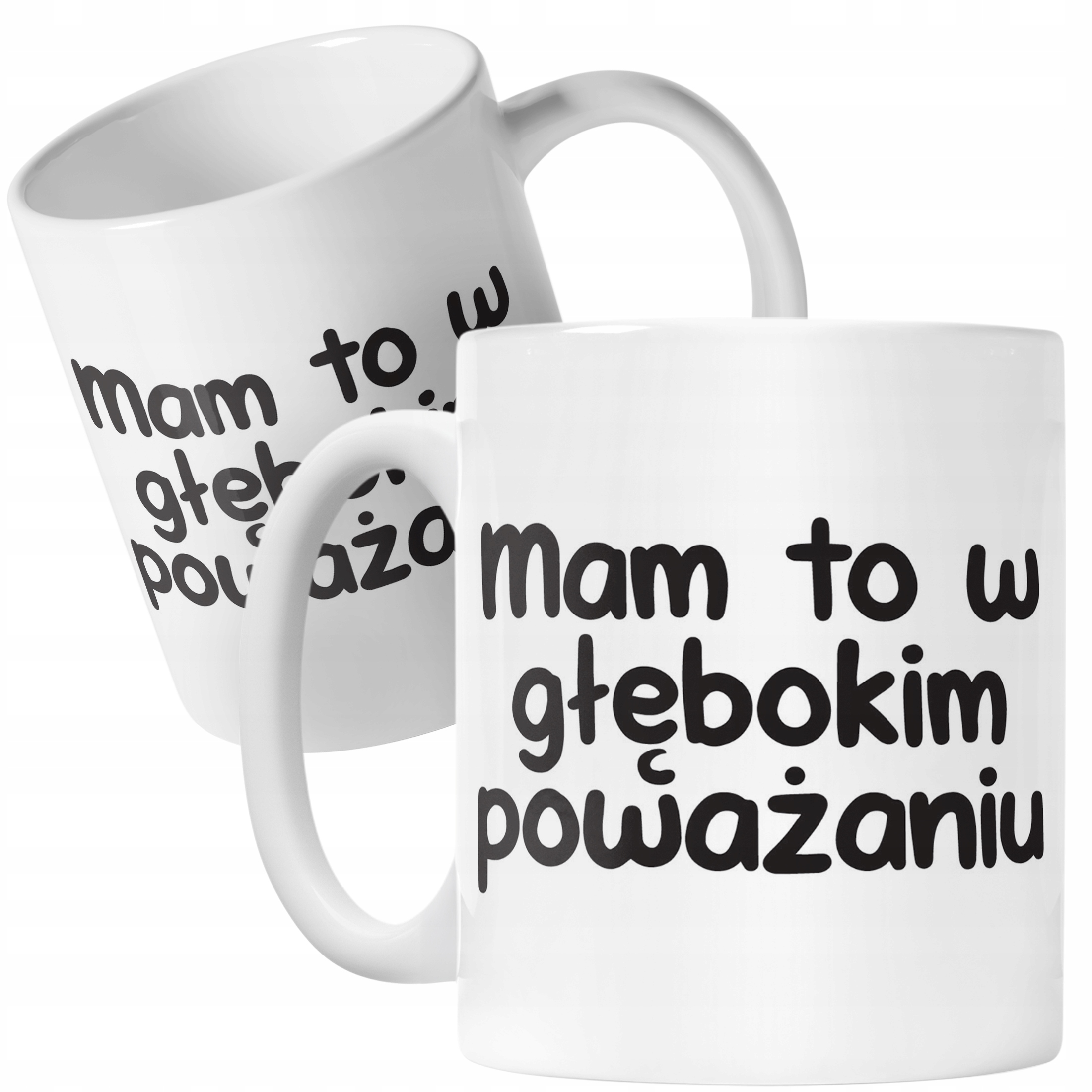 Kubek ceramiczny Mam To W Głębokim Poważaniu Śmieszny Zabawny Prezent