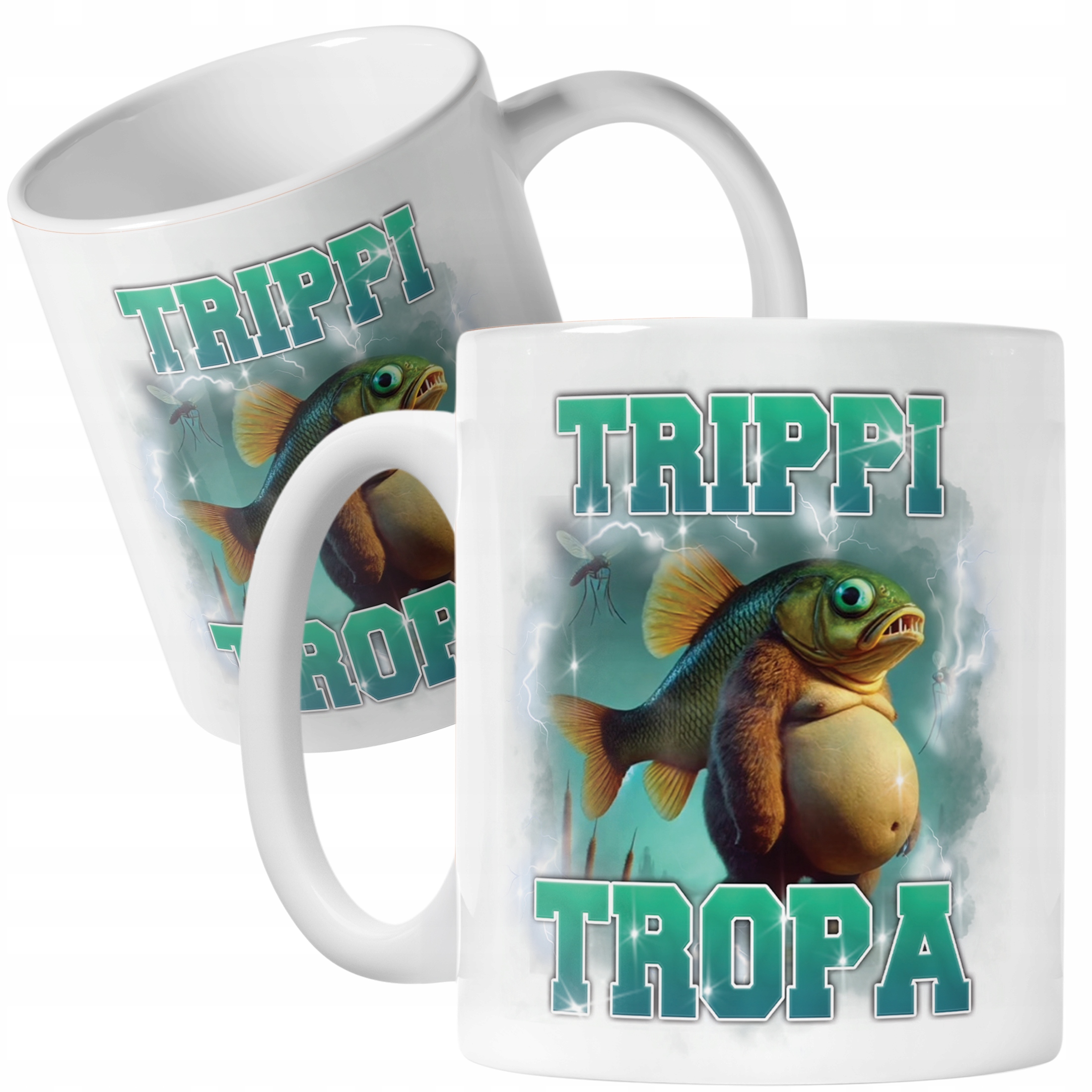 Kubek ceramiczny BRAINROT Trippi Troppi Memy Zabawny TikTok Viral