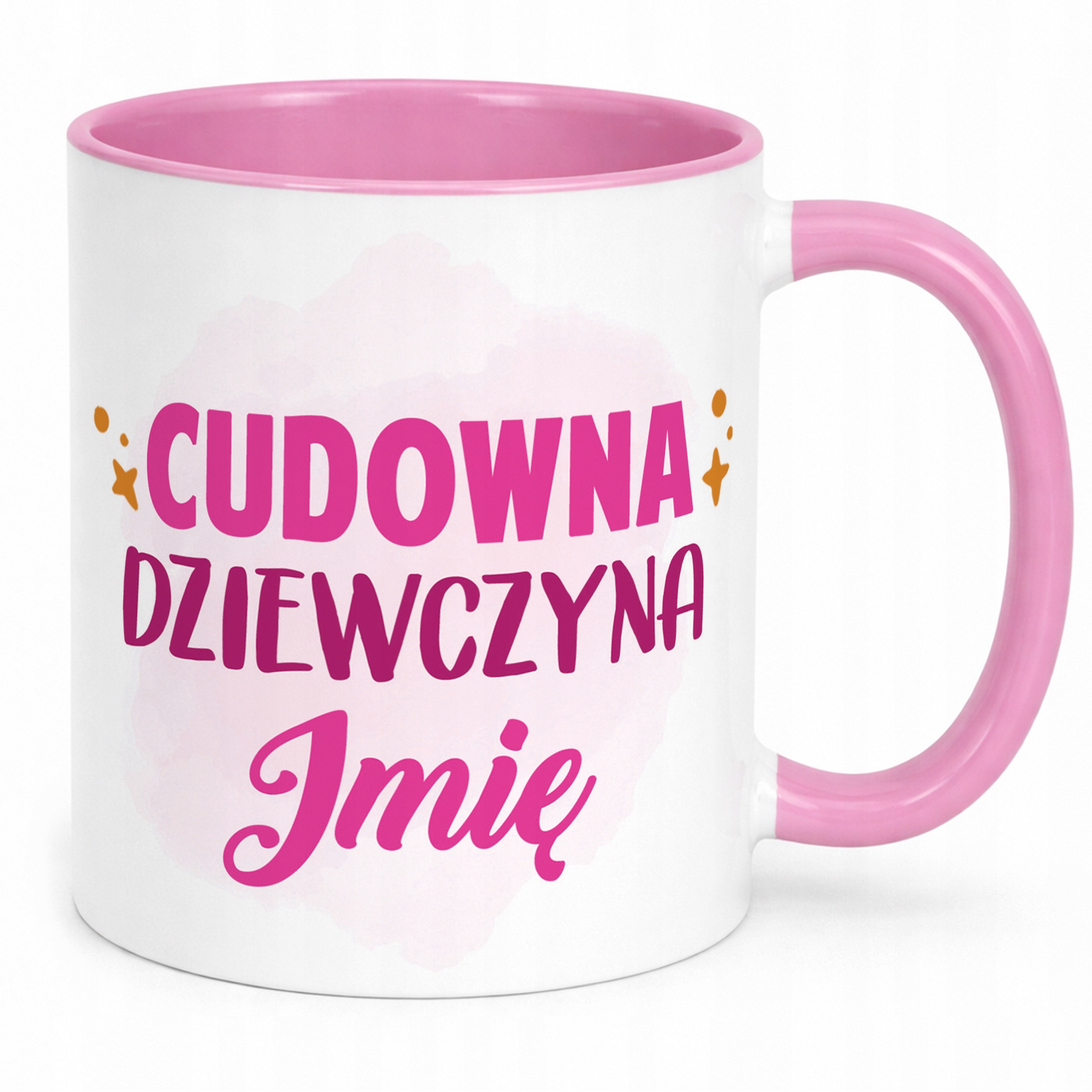 Kubek Różowy Personalizowany Dzień Kobiet Dla Dziewczynki Prezent