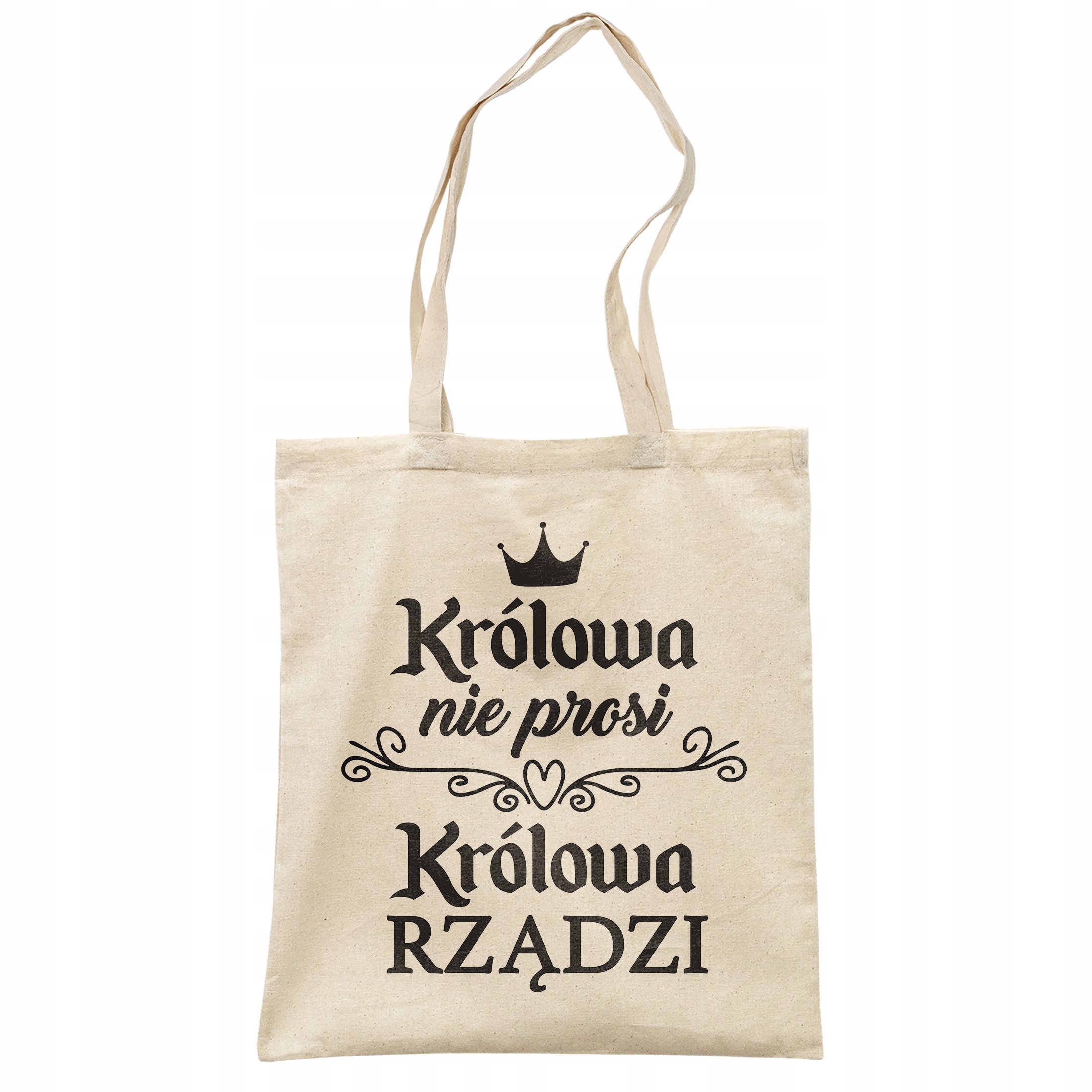 Torba bawełniana na zakupy prezent na Dzień Kobiet Królowa Rządzi