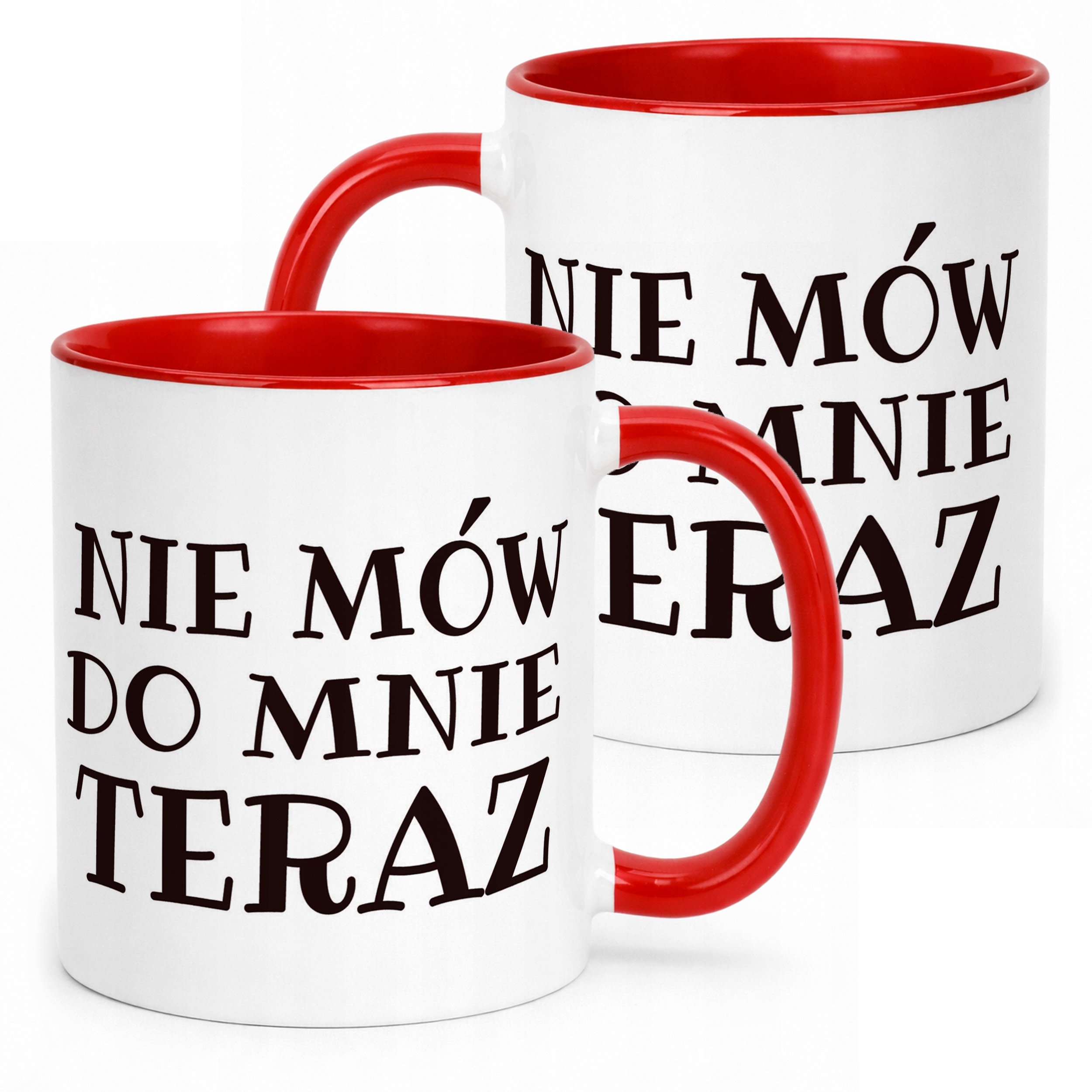 Kubek ceramiczny Nie Mów Do Mnie Teraz Śmieszny Zabawny Prezent