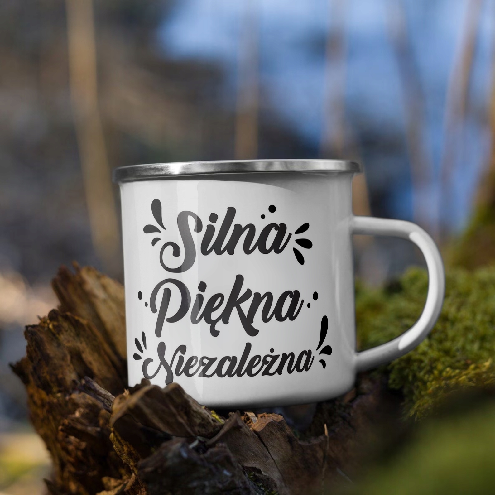 Emaliowany Kubek Garnuszek Dzień Kobiet Dla Kobiety Prezent Upominek