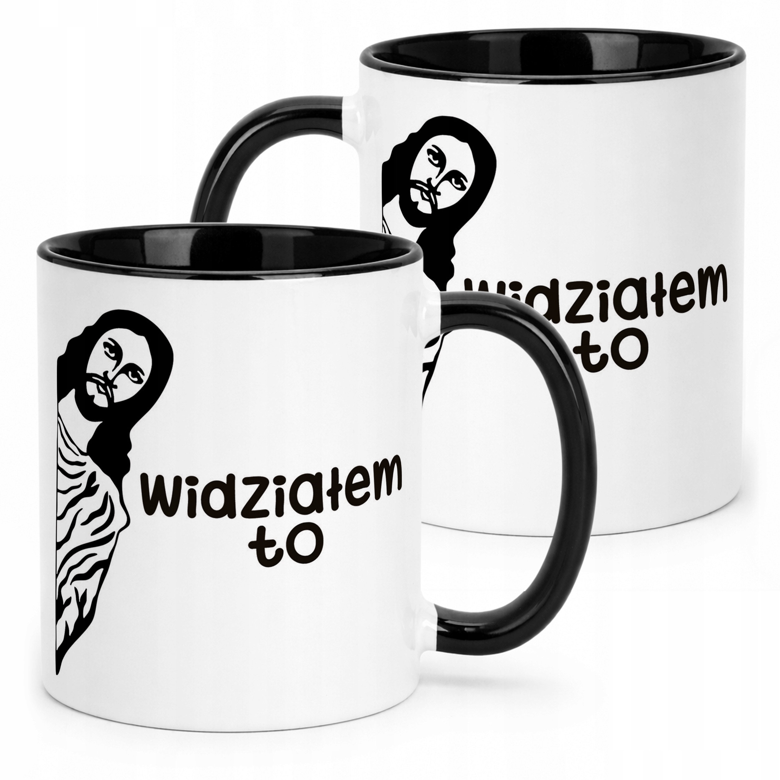 Kubek Czarny Widziałem To Jezus Śmieszny Zabawny Prezent