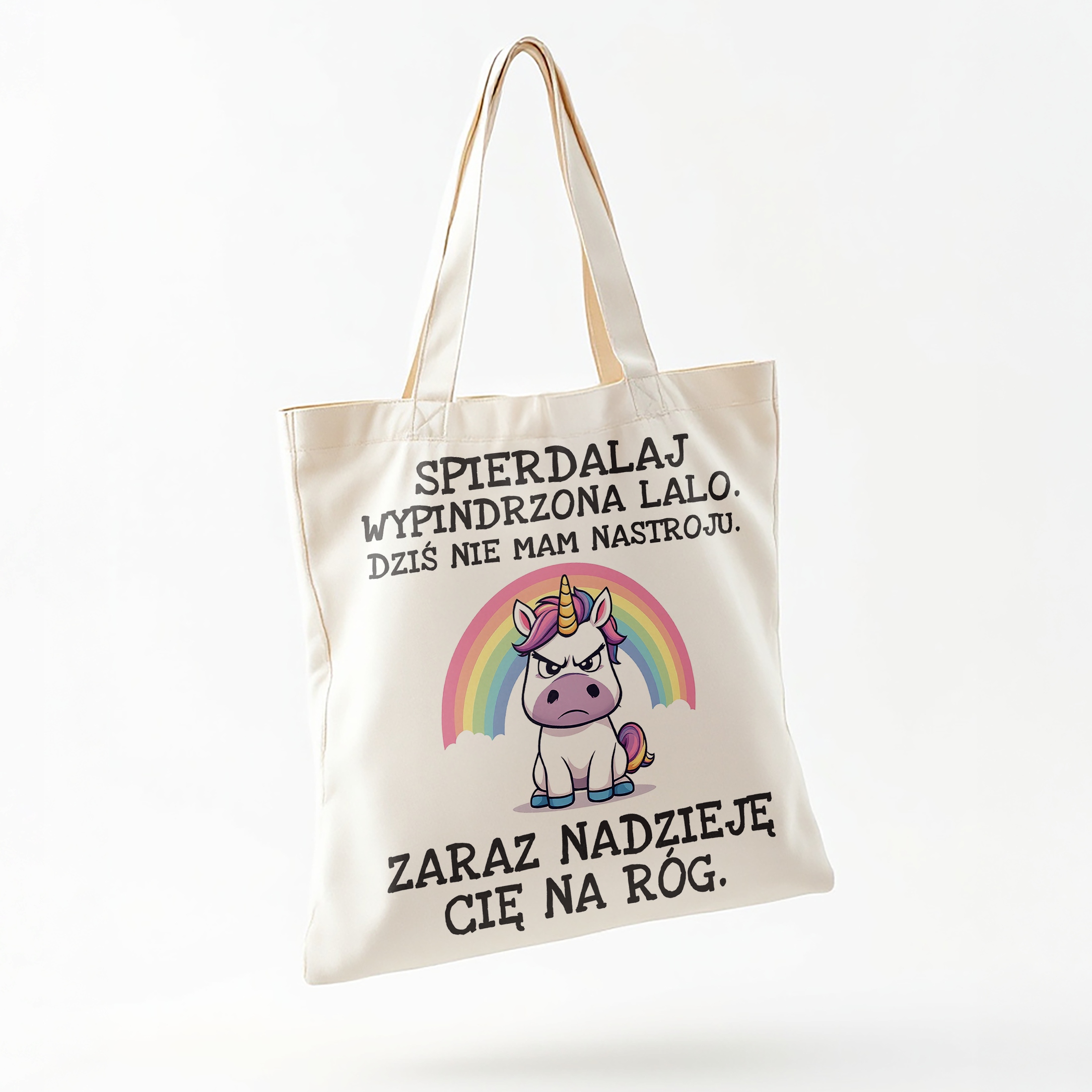 Torba bawełniana na zakupy Spie***laj Wypindrzona Lalo Prezent
