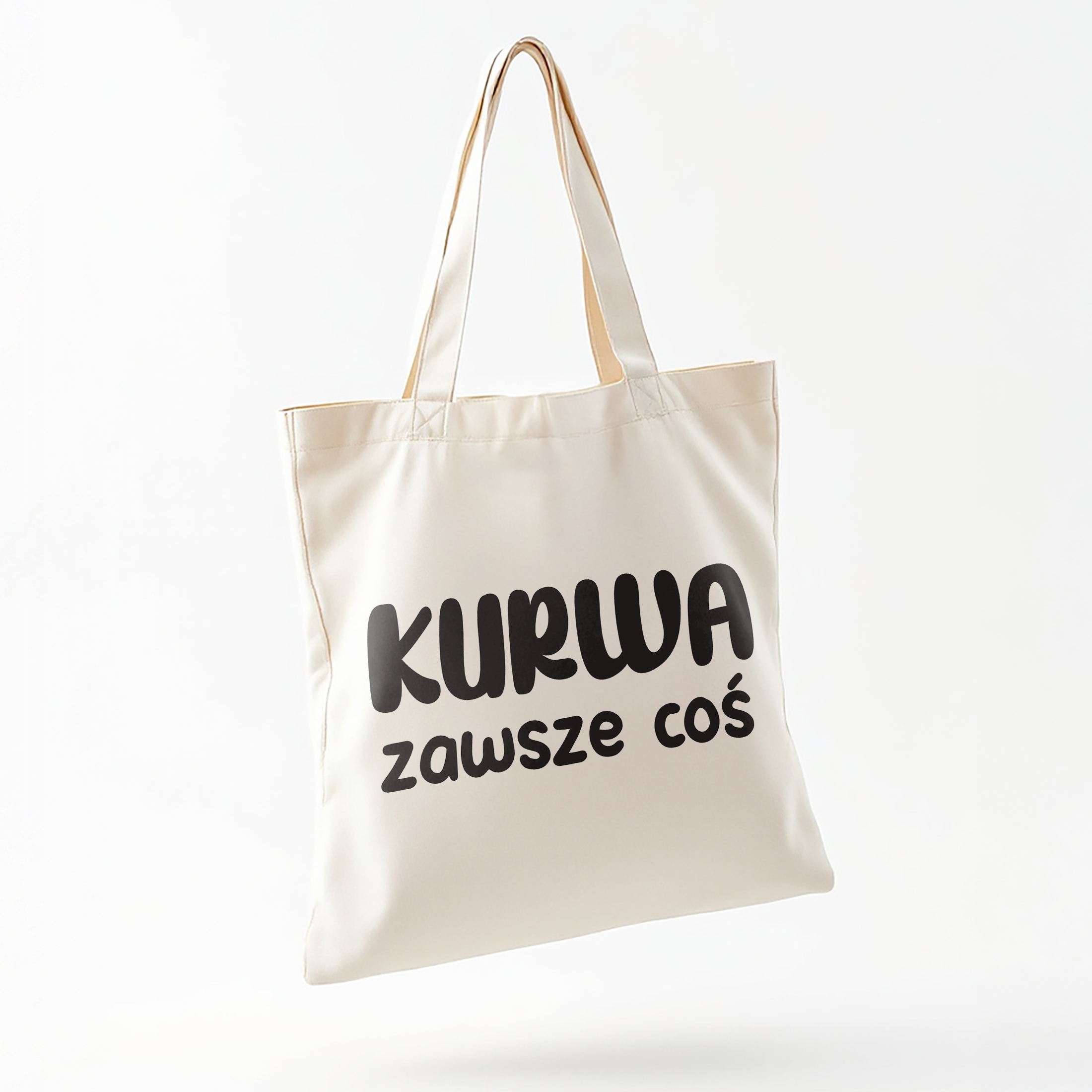 Torba bawełniana na zakupy Ku*wa Zawsze Coś Zabawny Prezent