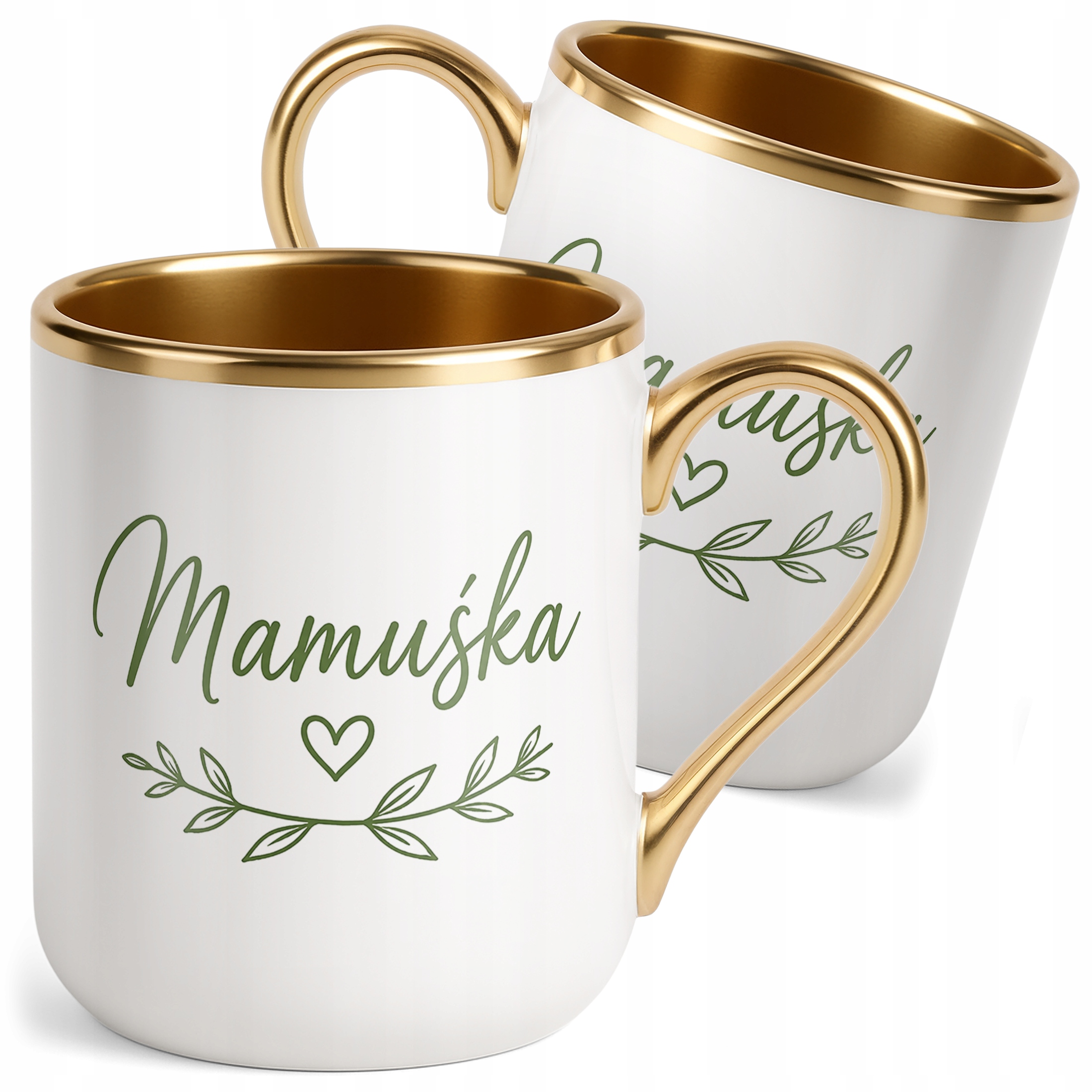 Kubek premium złoty dla mamy prezent na Dzień Matki uroczy upominek mamy