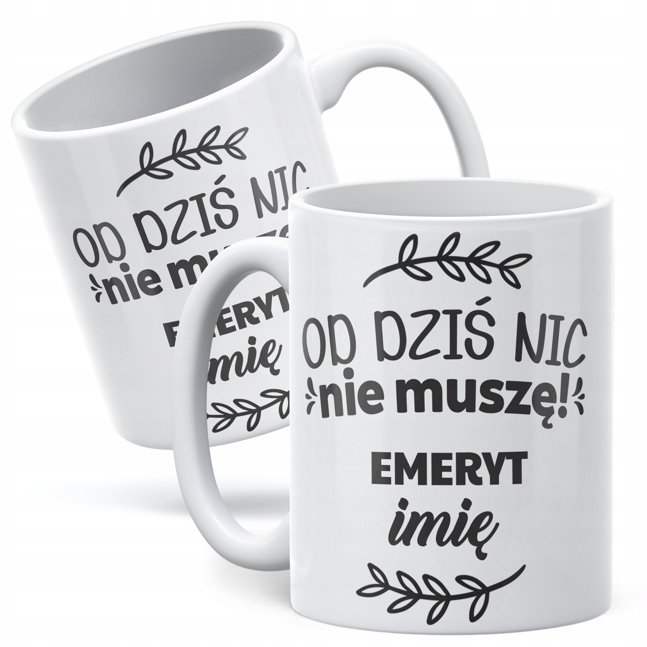 Kubek ceramiczny Personalizowany z okazji Emerytury Dla Emeryta Prezent