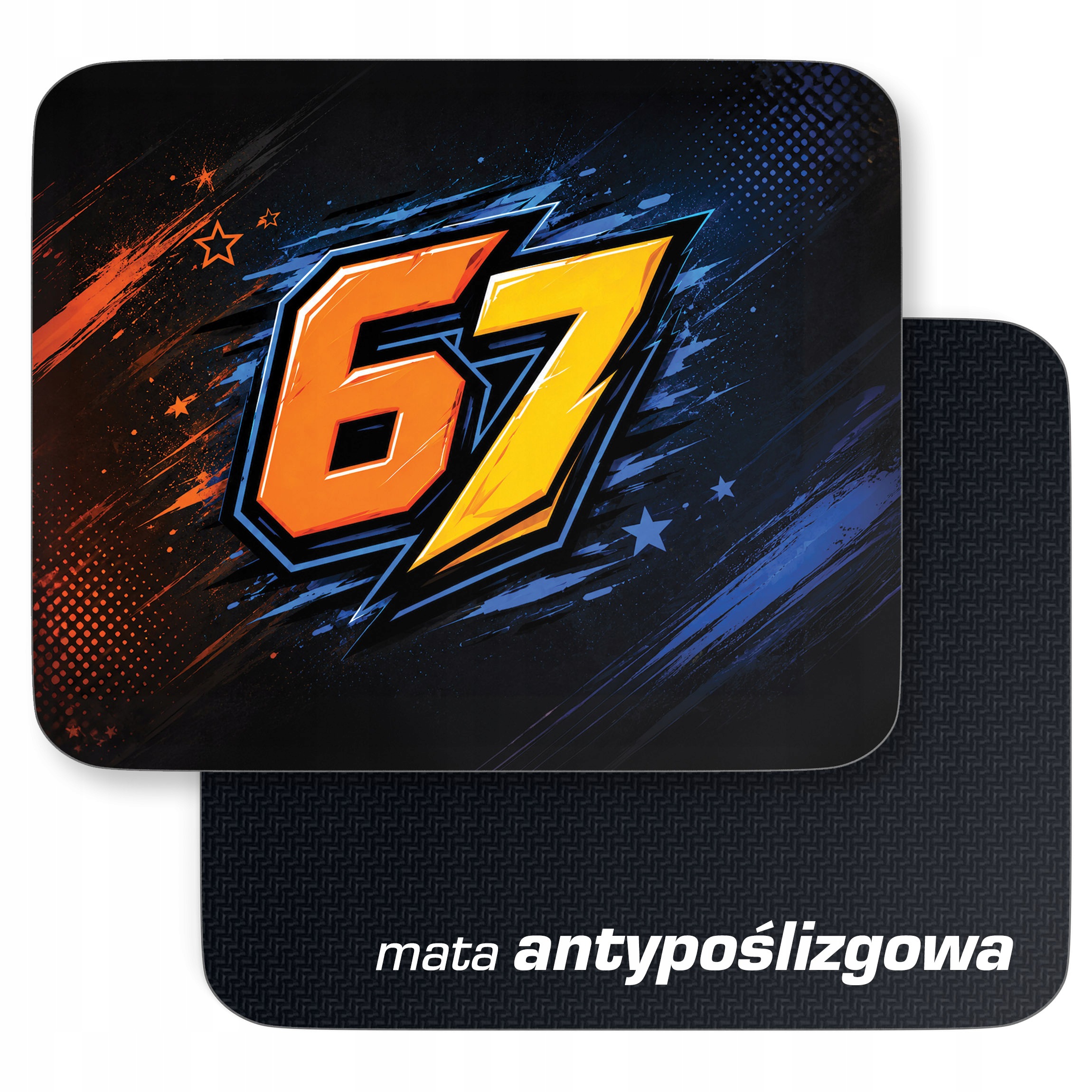 Podkładka pod mysz z nadrukiem 67 Six Seven dla graczy