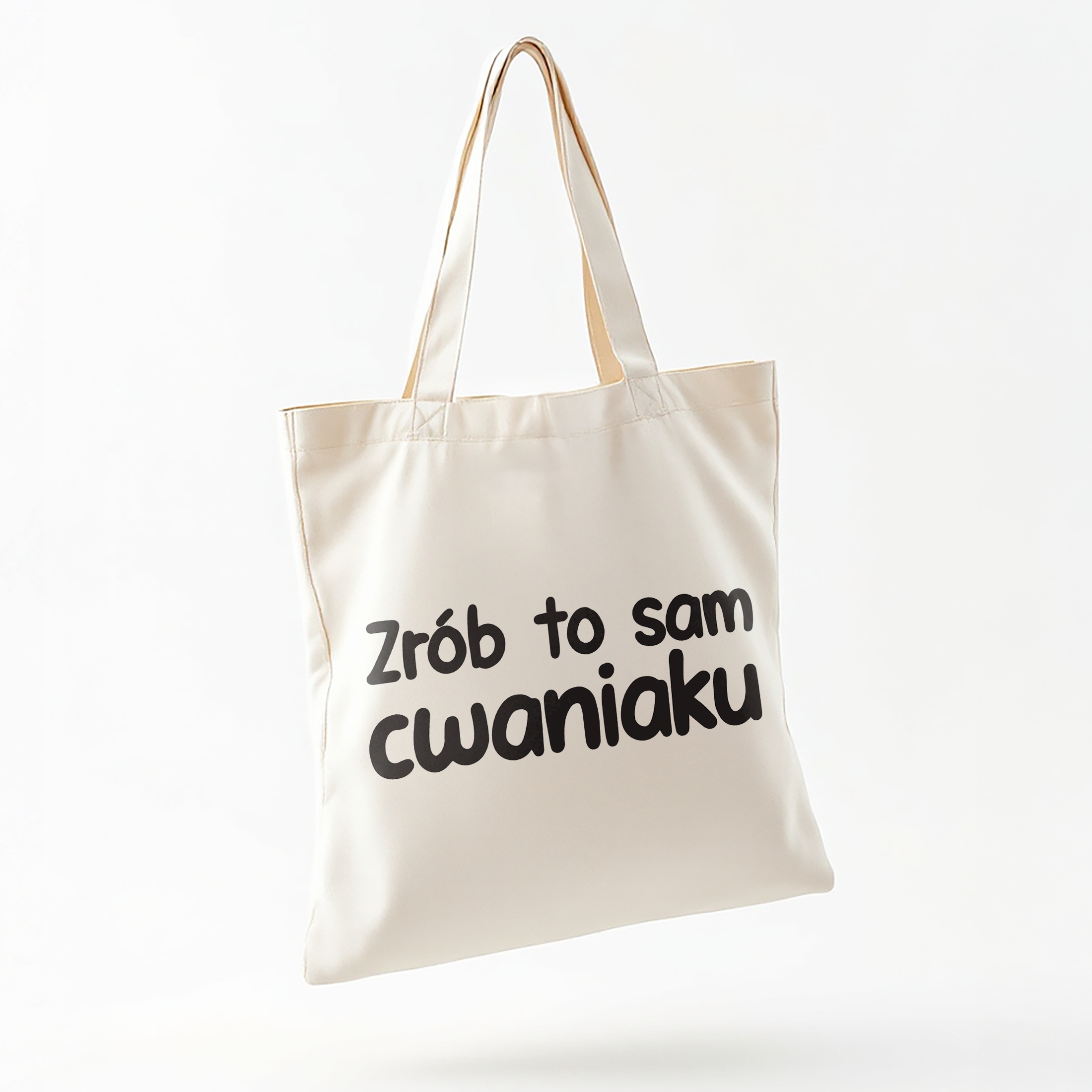 Torba bawełniana na zakupy Zrób To Sam Cwaniaku Zabawny Prezent