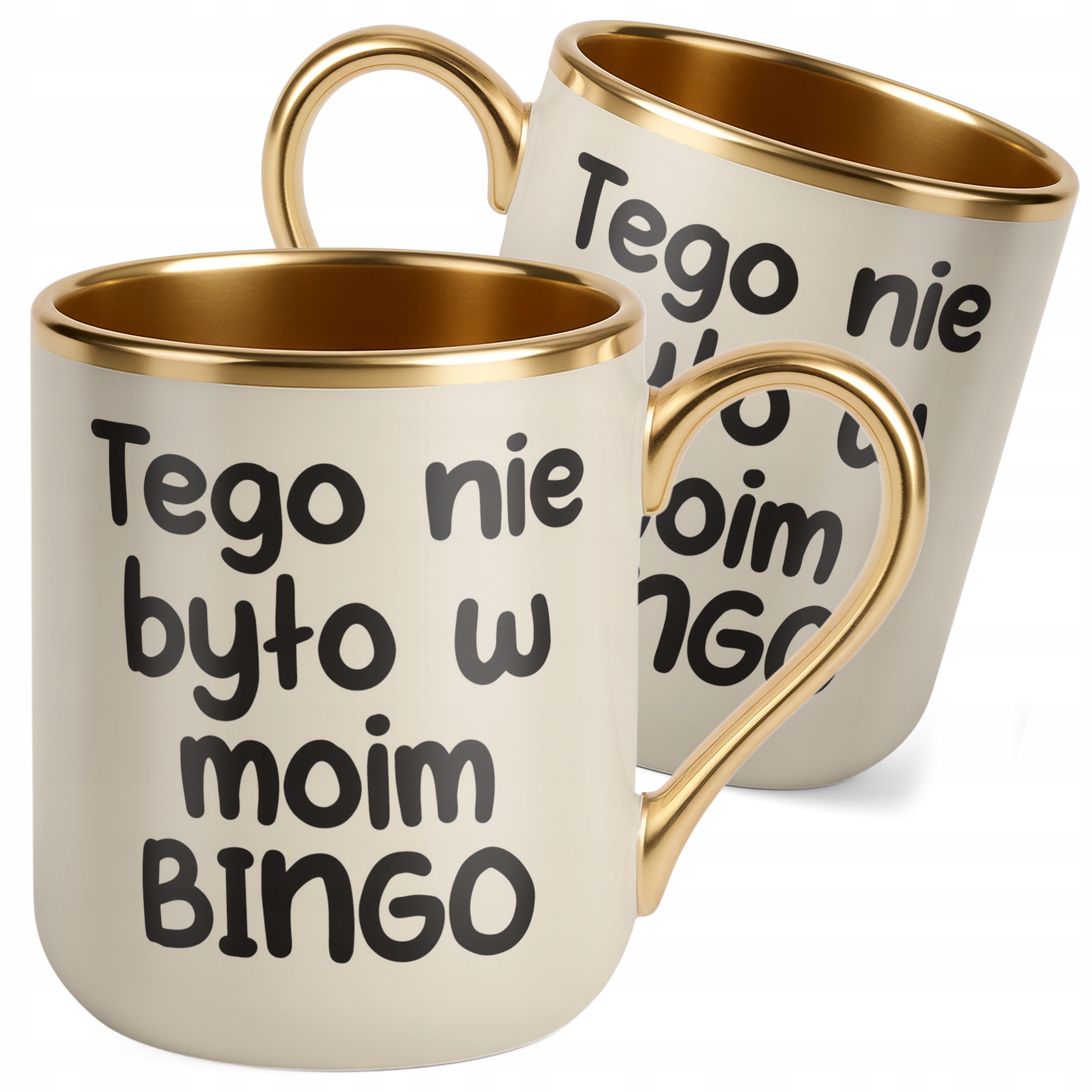 Kubek Premium Złoty Ecru Tego Nie Było W Moim Bingo Śmieszny Zabawny