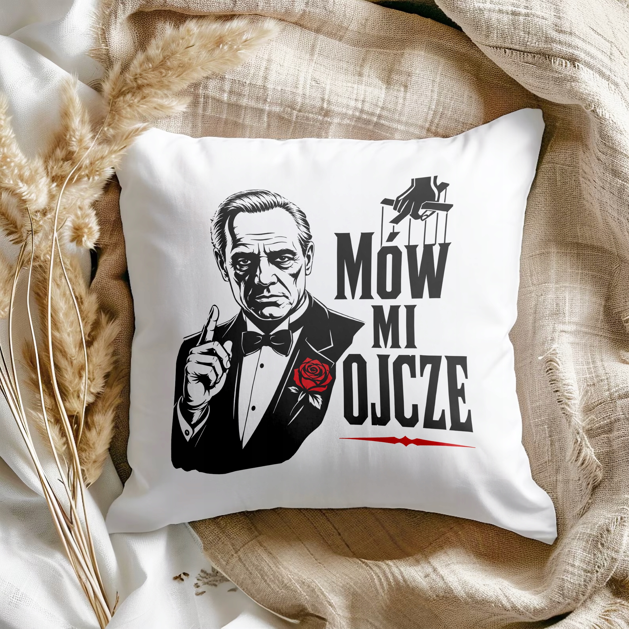 Dzień Ojca prezent dla taty poduszka 38x38cm pomysł na praktyczny upominek