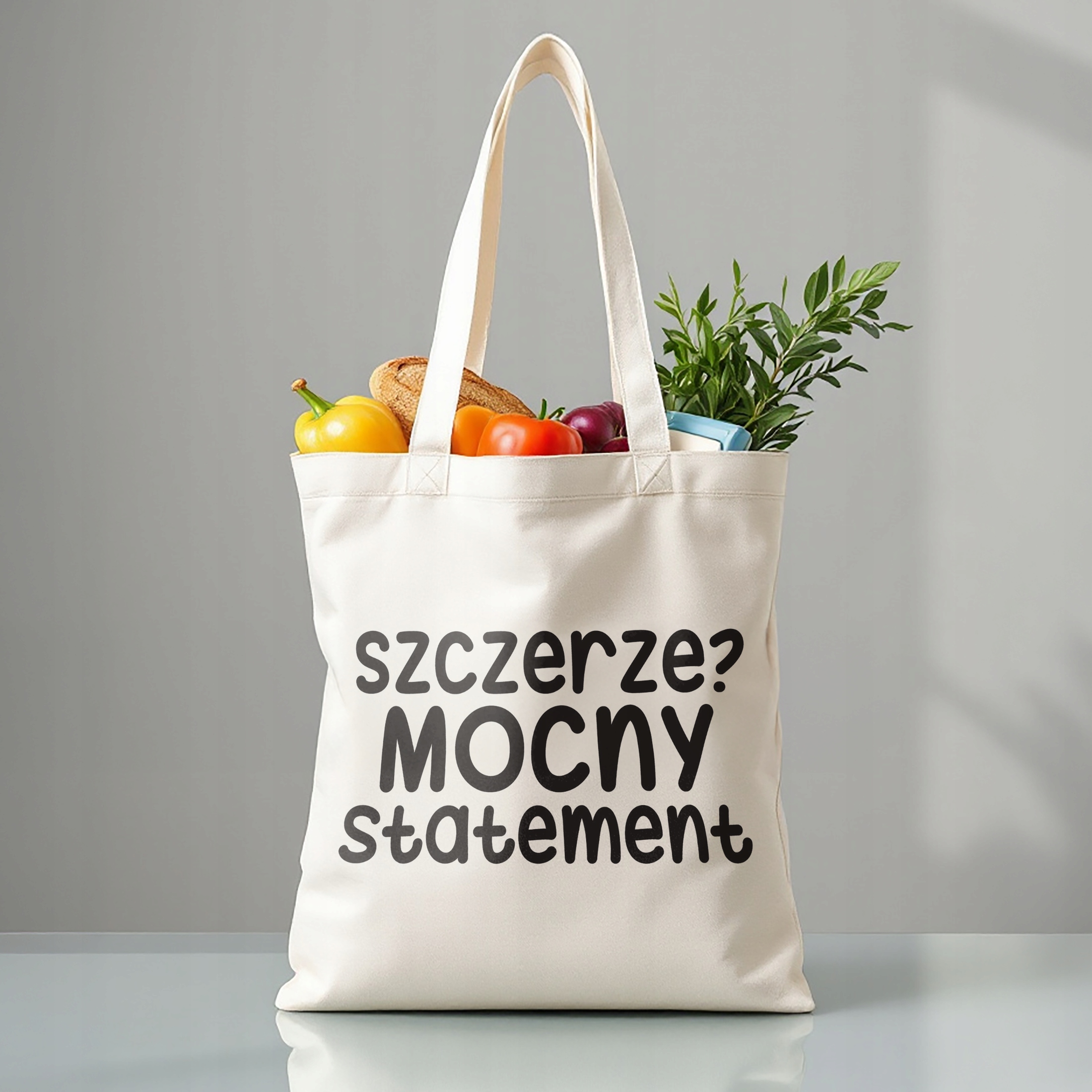 Torba bawełniana premium Szczerze Mocny Statement Zabawny Prezent