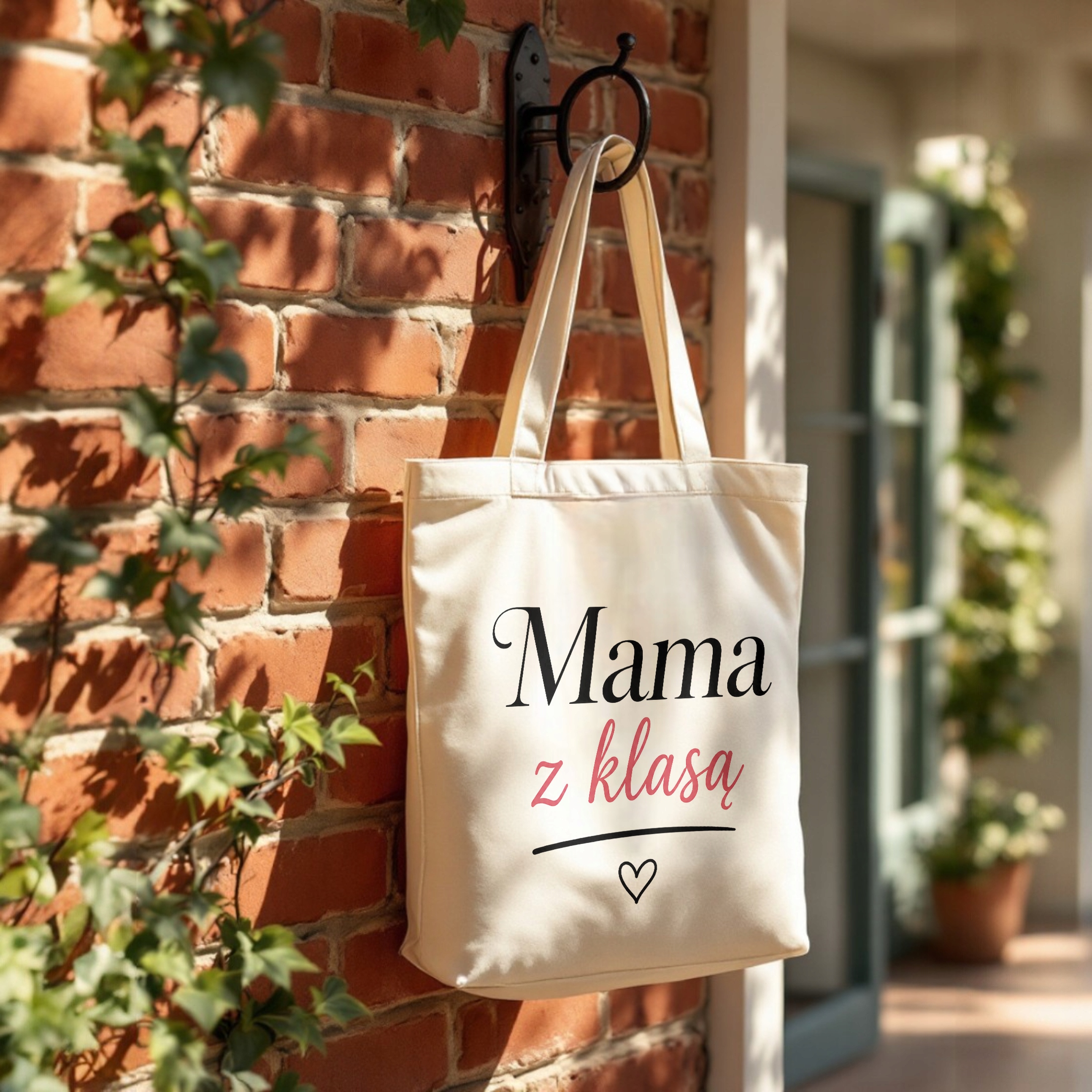 Torba dla mamy bawełniana premium prezent na Dzień Matki fajny prezent