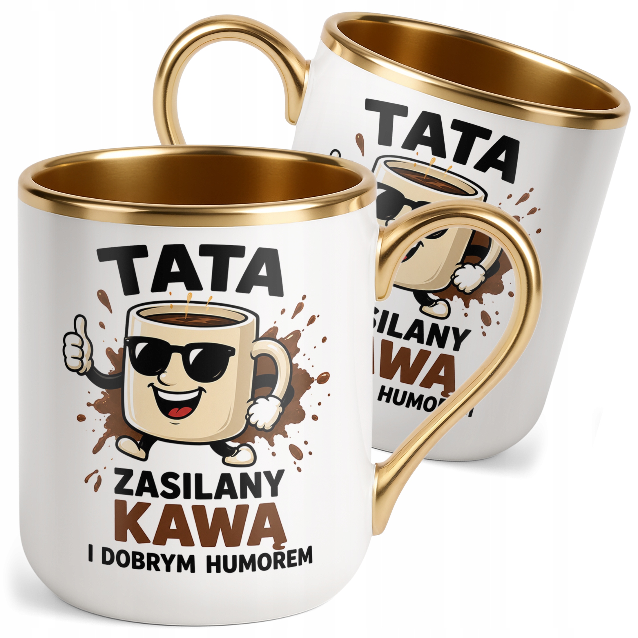 Kubek Premium Złoty Dzień Ojca prezent dla taty upominek dla taty