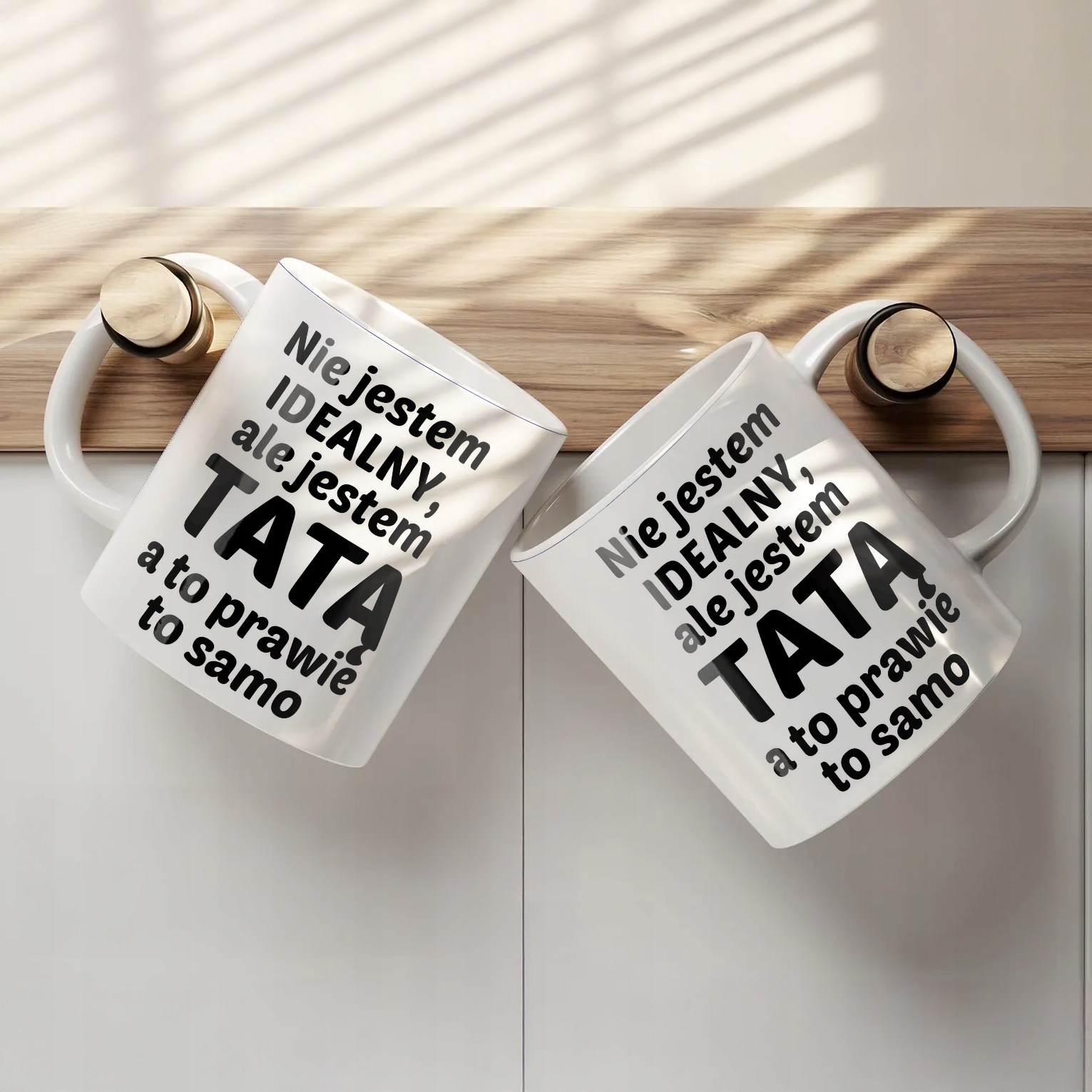 Kubek ceramiczny Dzień Ojca Dla Taty Nie Jestem Idealny Prezent
