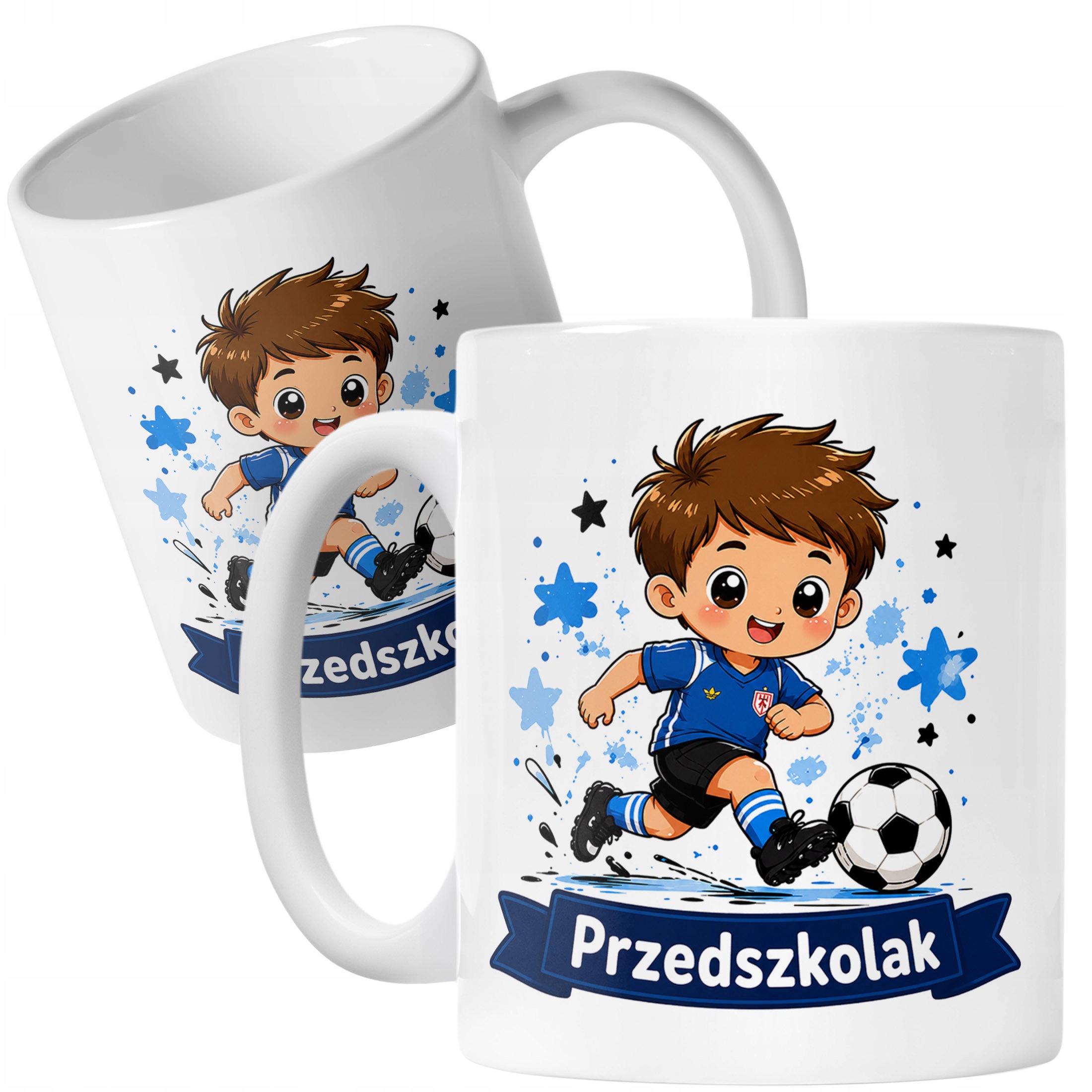 Biały Kubek z nadrukiem Przedszkolak Szkoła Dla Dzieci Prezent
