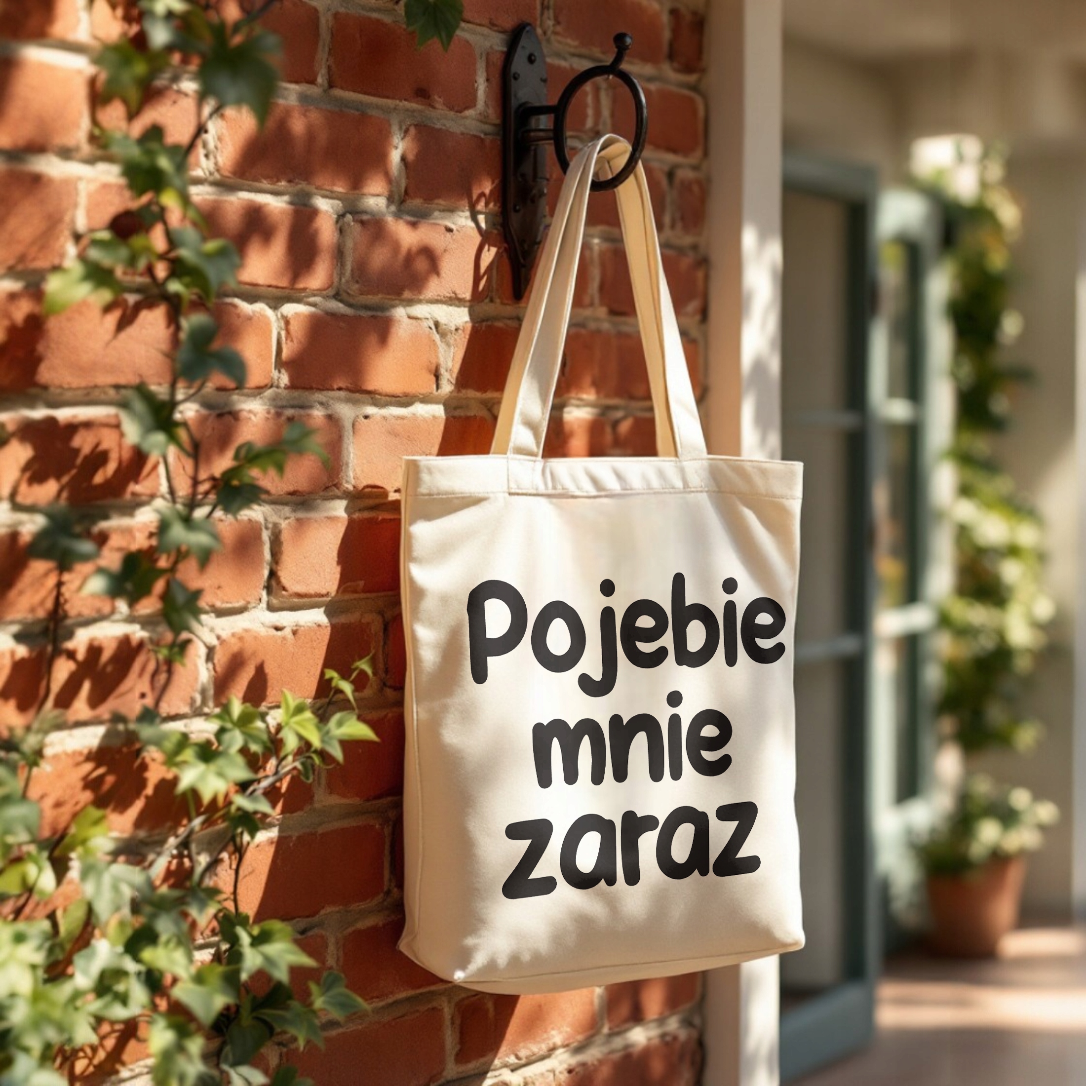Torba bawełniana premium Poje**e Mnie Zaraz Zabawny Prezent