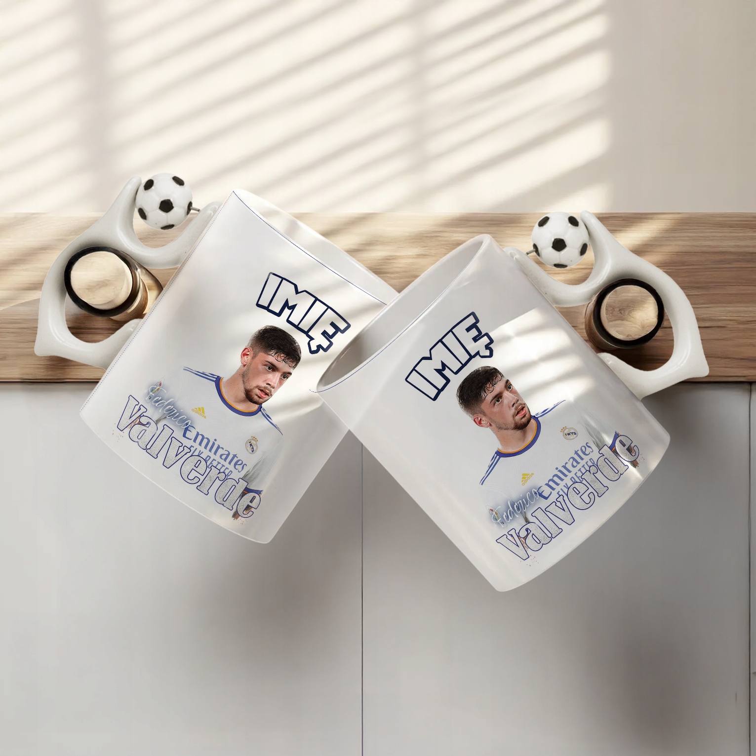 Kubek piłkarski personalizowany Federico Valverde dla kibiców Real Madryt