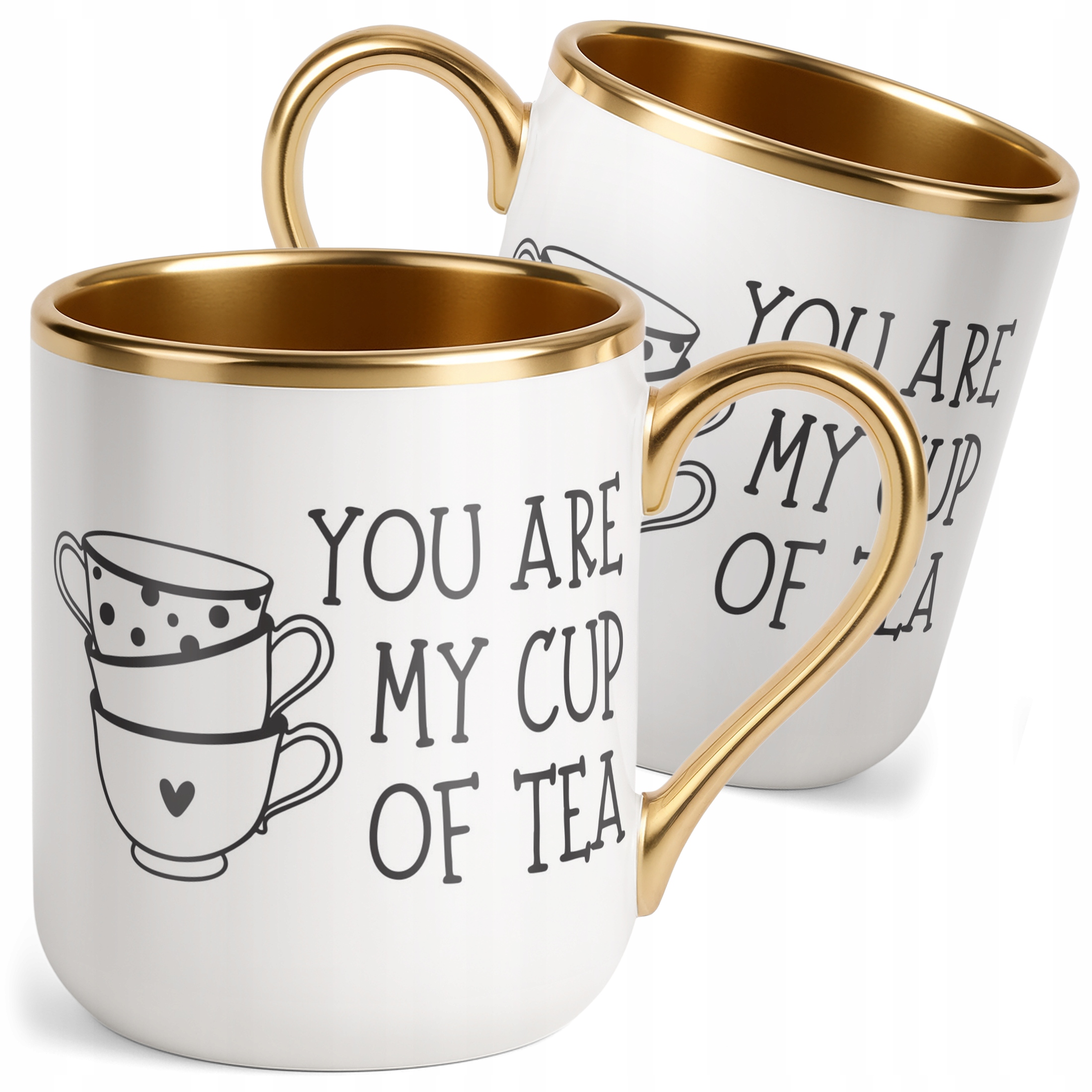 Kubek Premium Złoty You Are My Cup Of Tea Walentynki Prezent