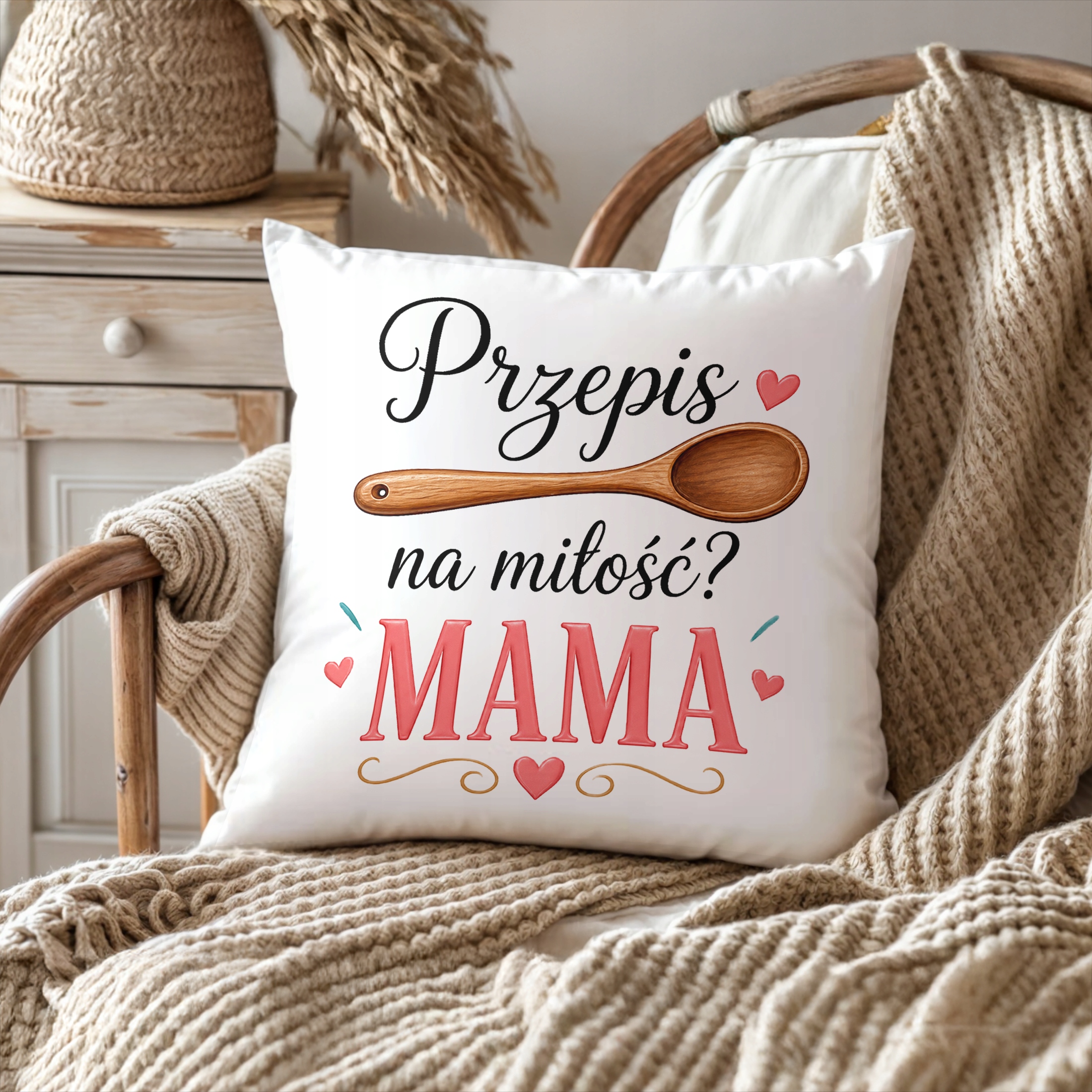 Poduszka 38x38cm dla mamy prezent na Dzień Matki idealny upominek dla mamy