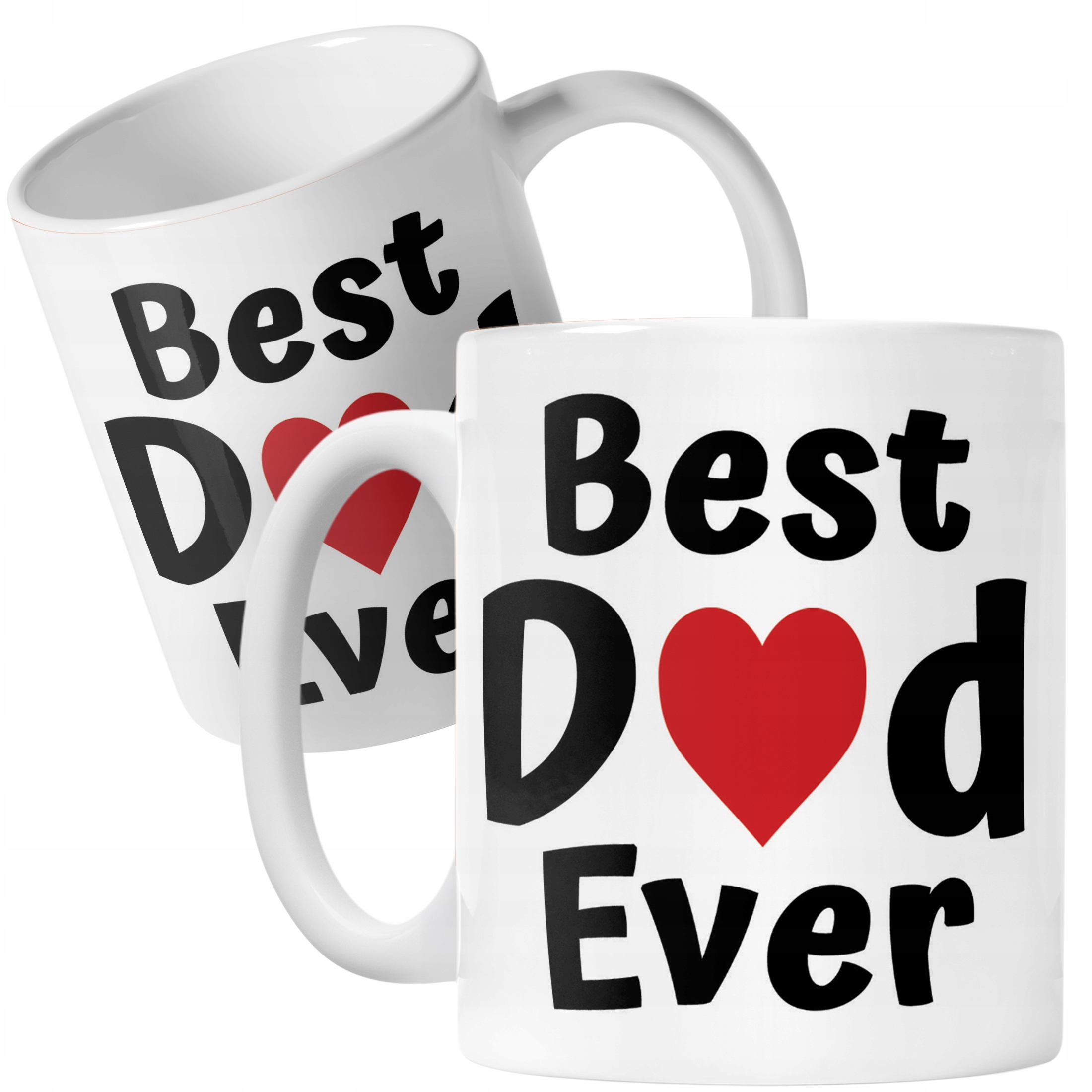 Kubek ceramiczny Dzień Ojca Best Dad Ever Upominek Dla Taty