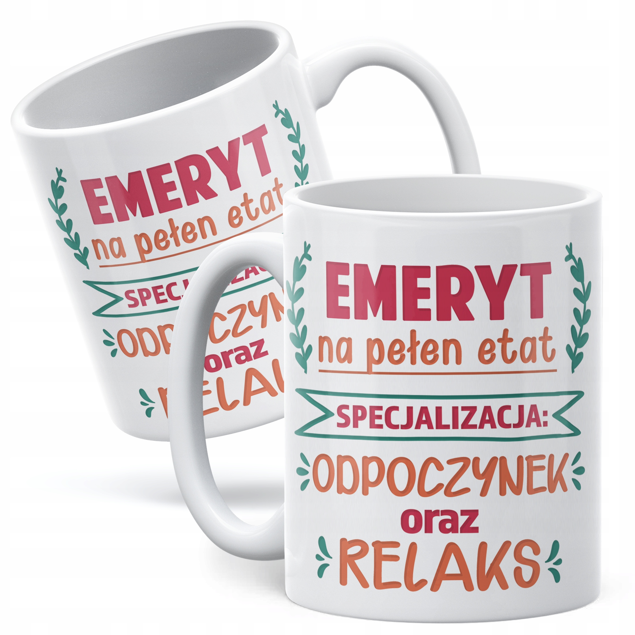 Kubek ceramiczny z okazji Emerytury Dla Emeryta Prezent Upominek