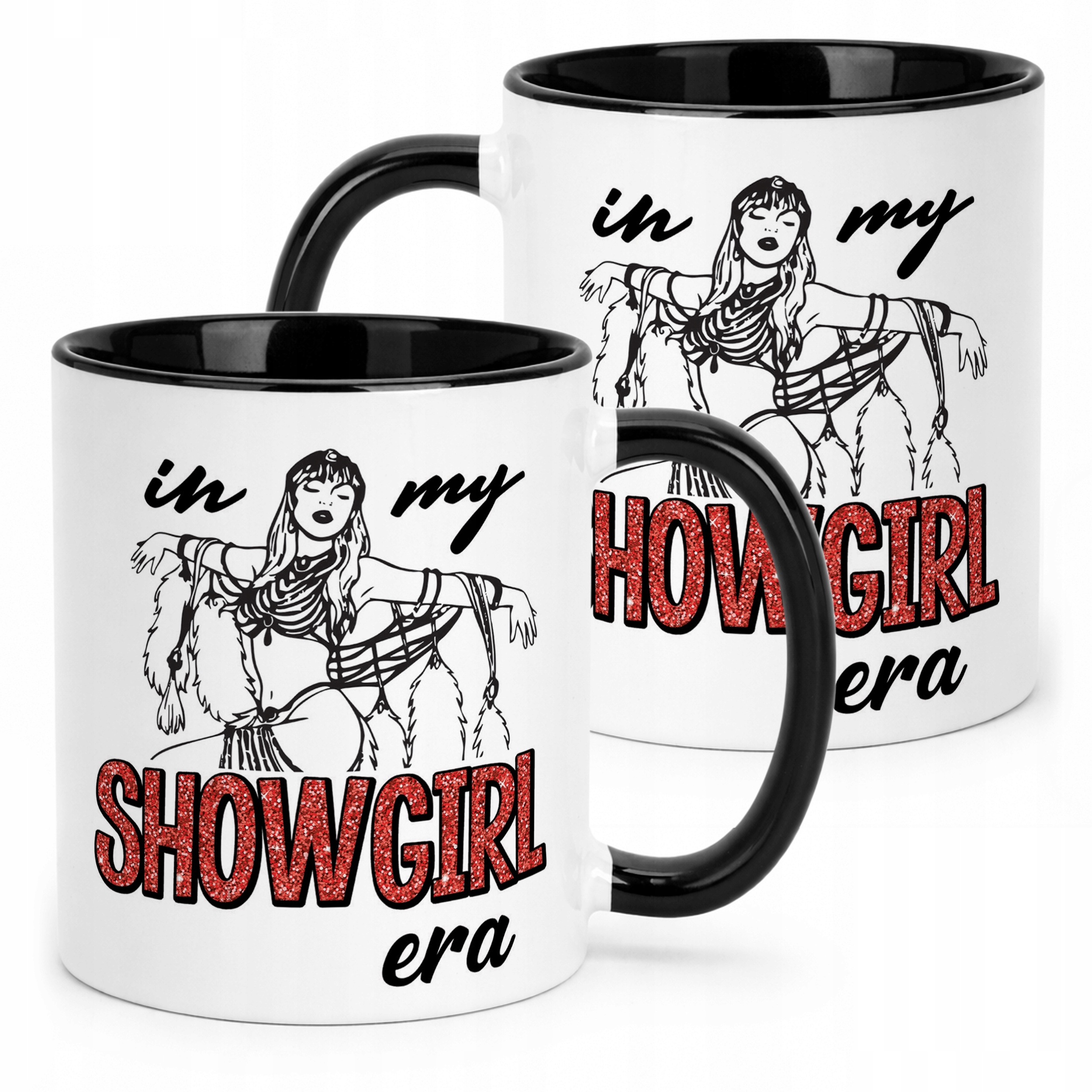 Kubek Czarny Taylor Swift The Life Of A Showgirl Dla Fanów Prezent