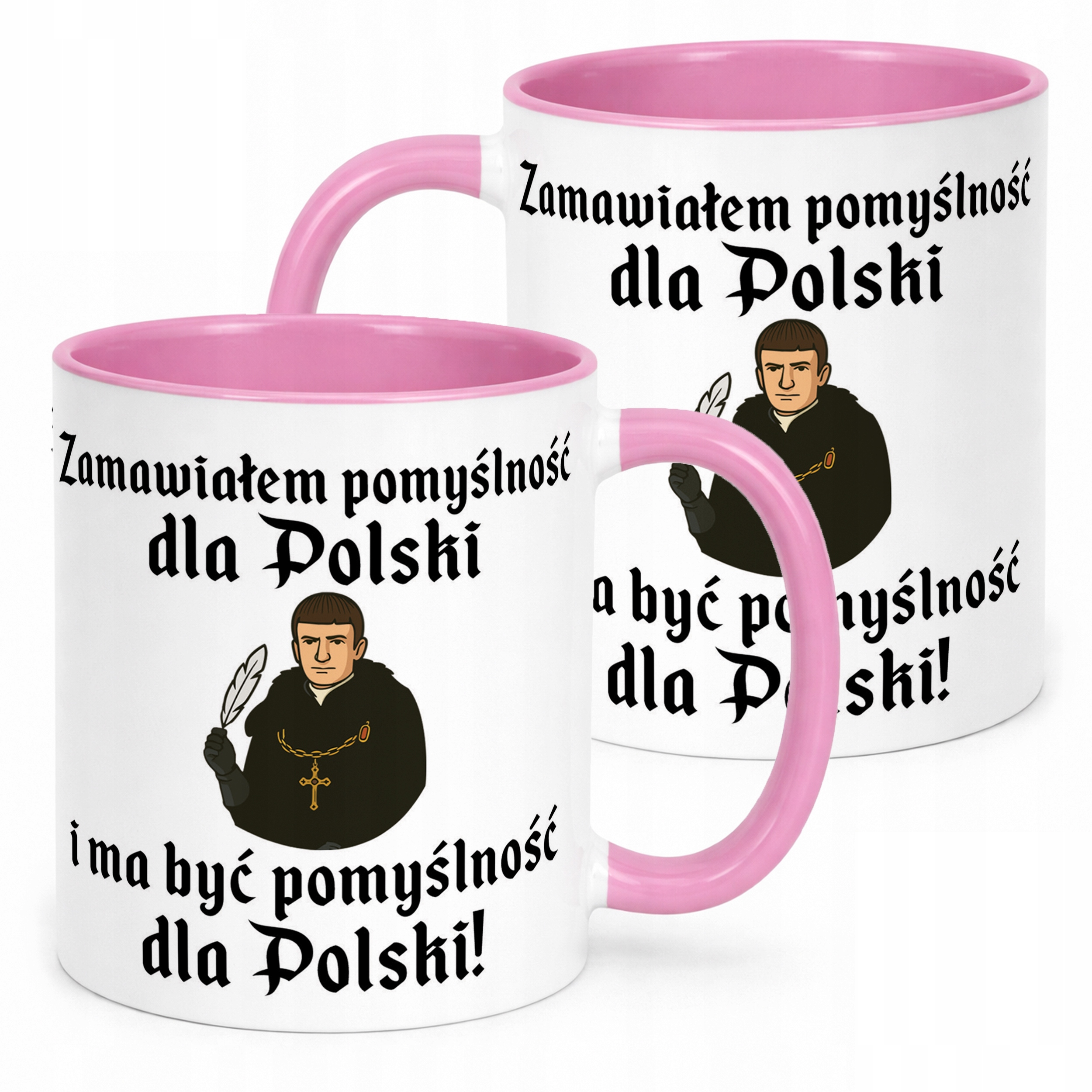 Kubek Różowy 1670 Zamawiałem Pomyślność Dla Polski Jakub Prezent