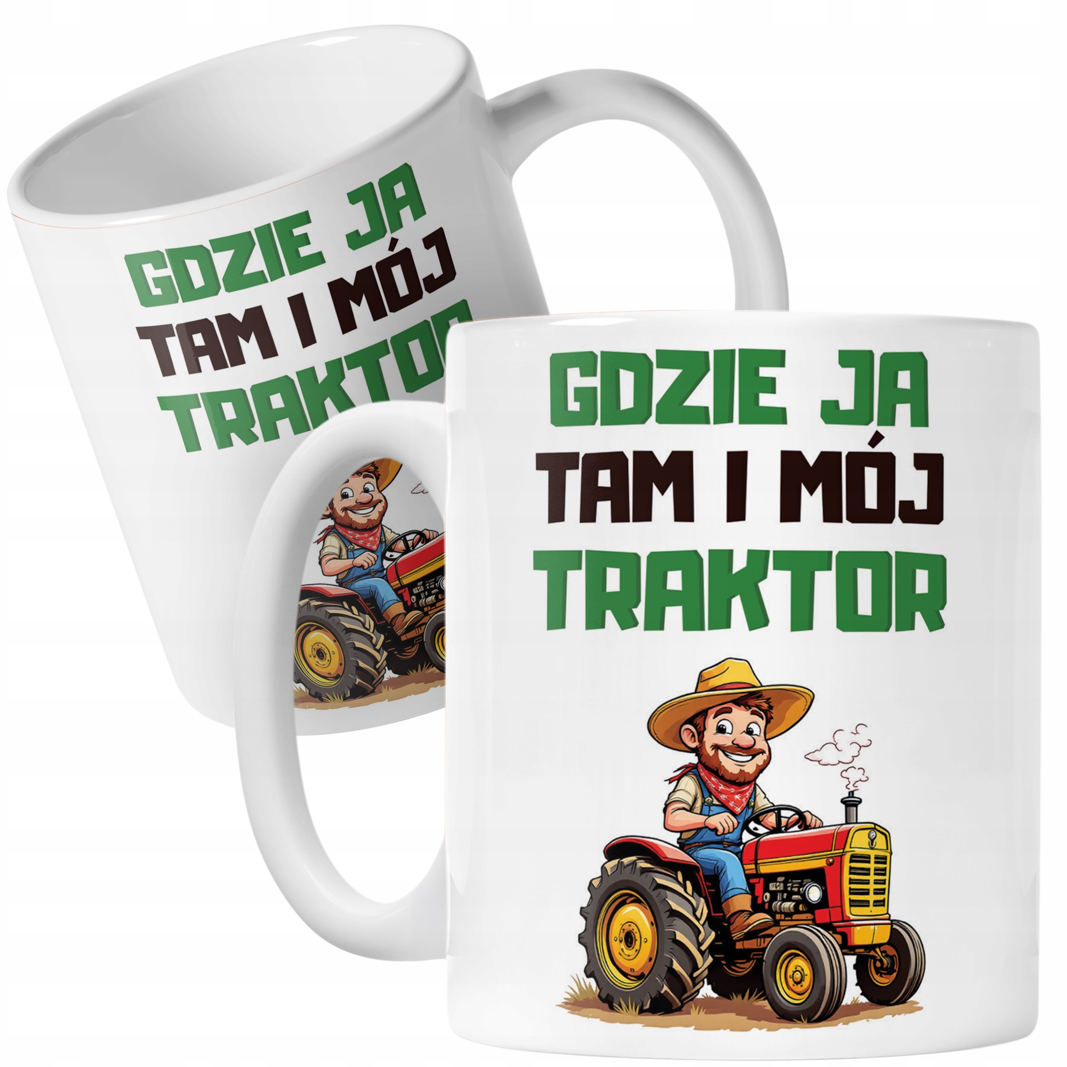 Kubek ceramiczny Rolnik Dla Rolnika Traktor Zabawny Prezent Upominek